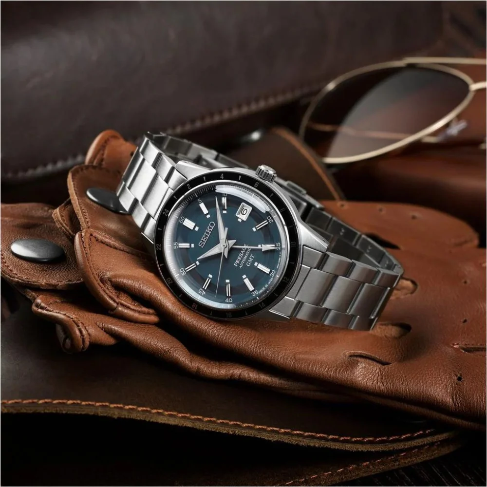 Seiko Presage ‘Petrol Blue’ Style 60s Road Trip GMT - Image 4