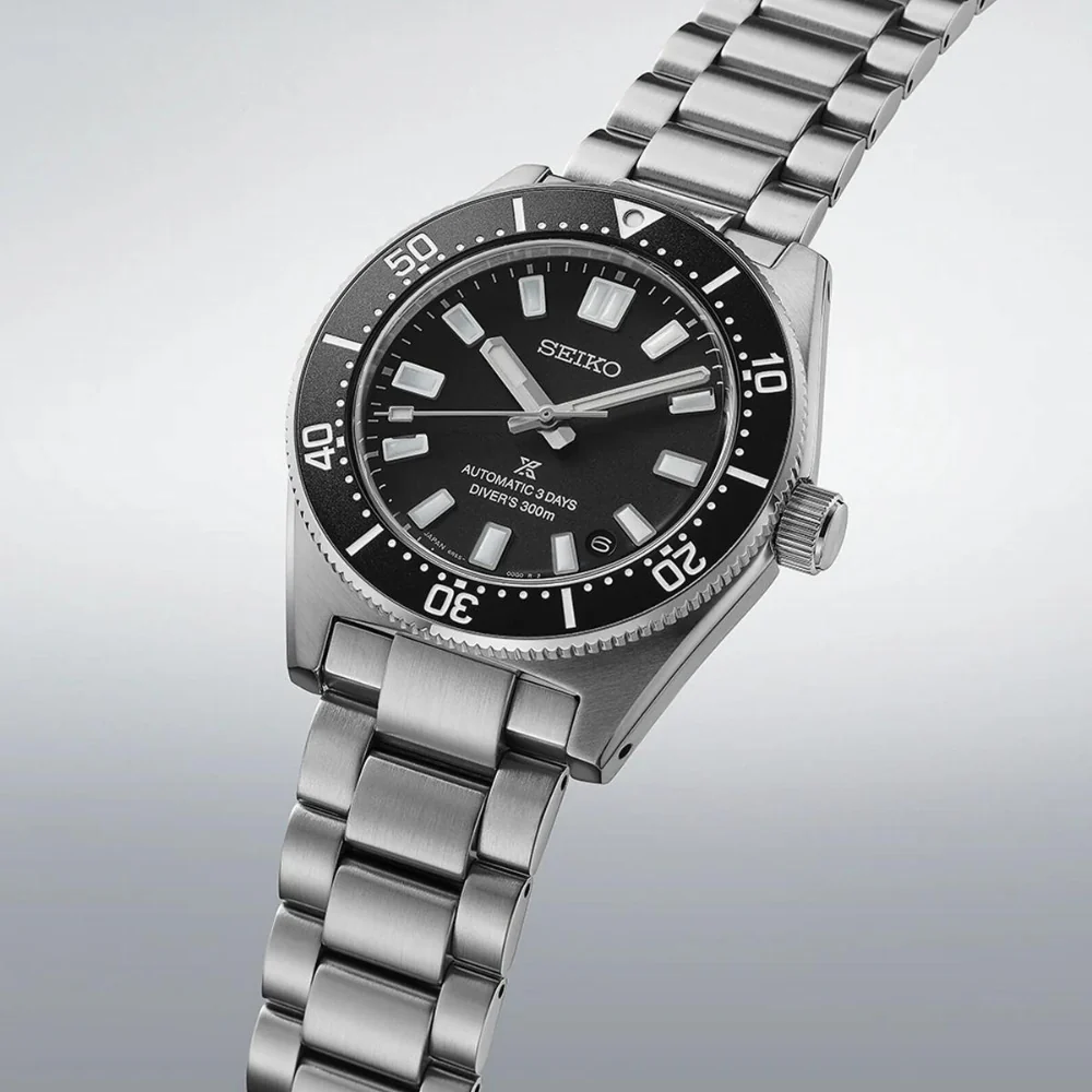 SEIKO PROSPEX 1965 Revival Divers 3 Day 300m Black Dial Watch - Image 2