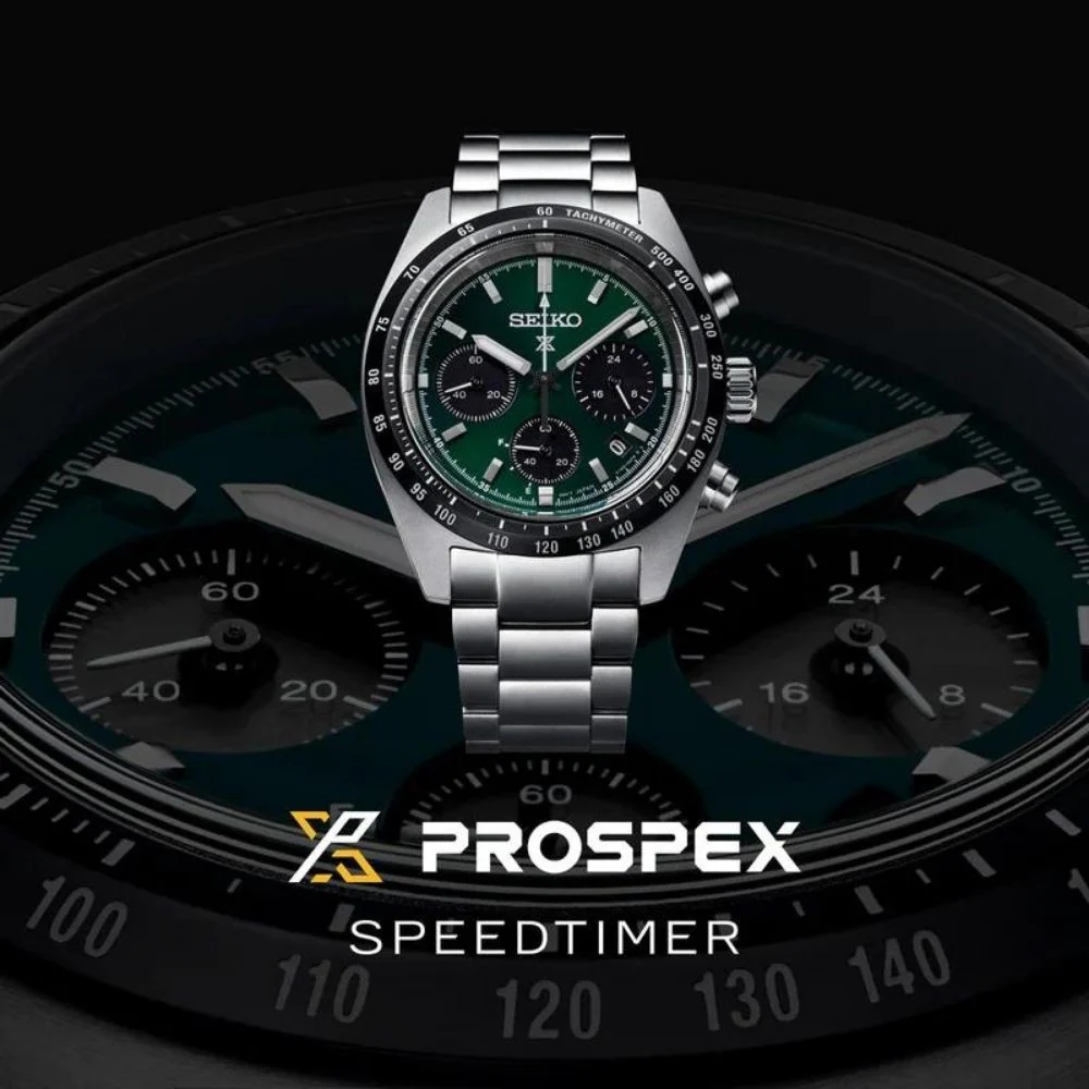 Seiko Prospex Speedtimer Green Dial Watch - Image 3