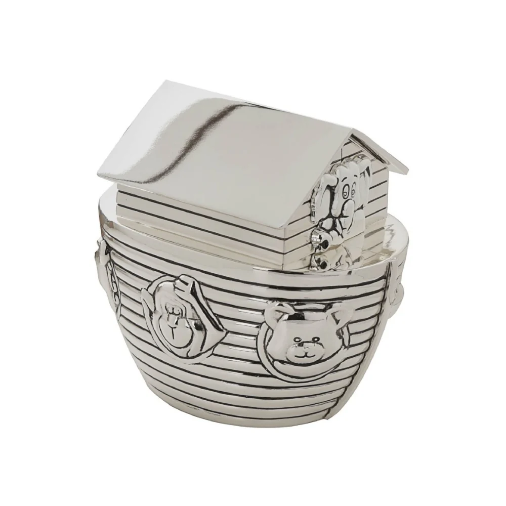 Silver Plated Noah's Arc Money Box