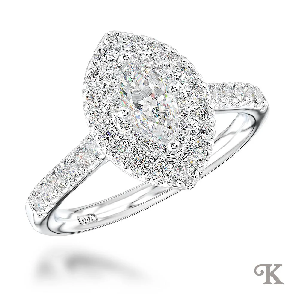 Skye Duo Marquise Halo