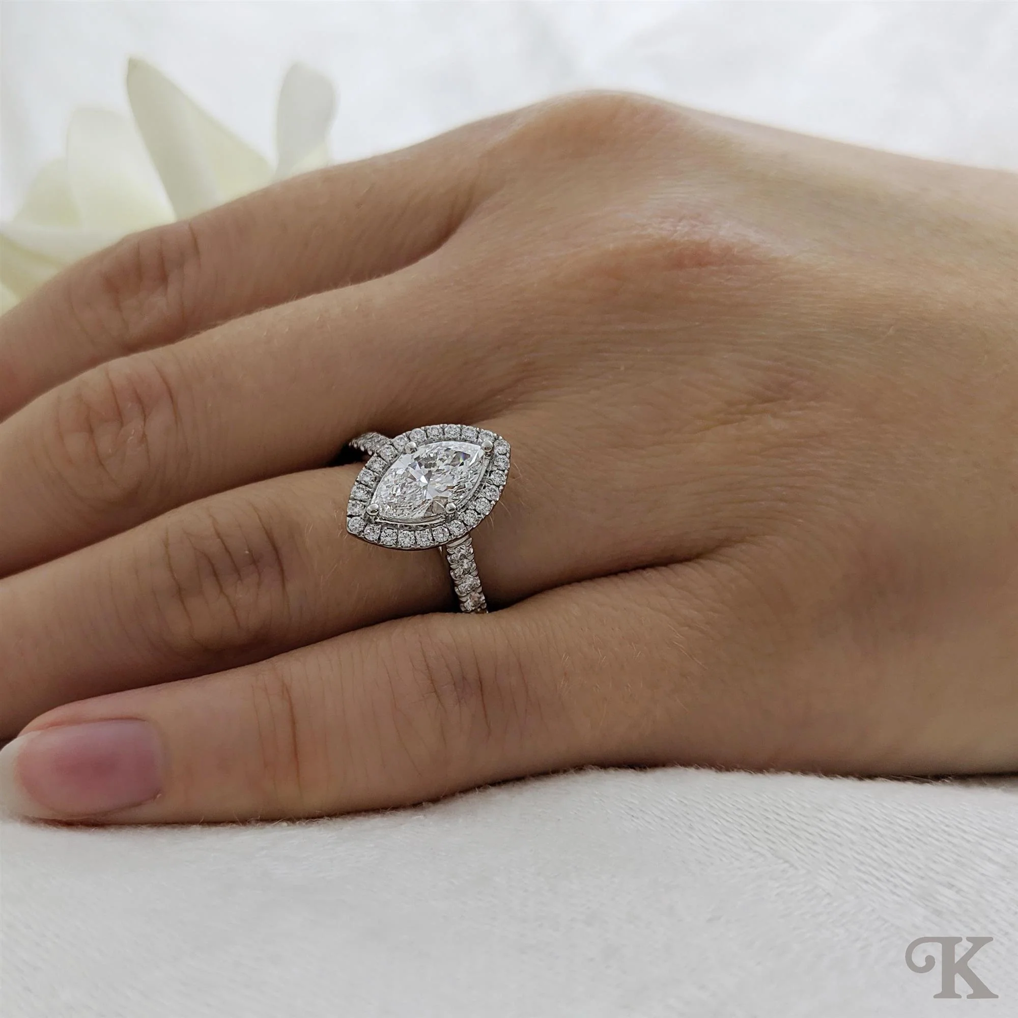 Skye Marquise Halo - Image 2