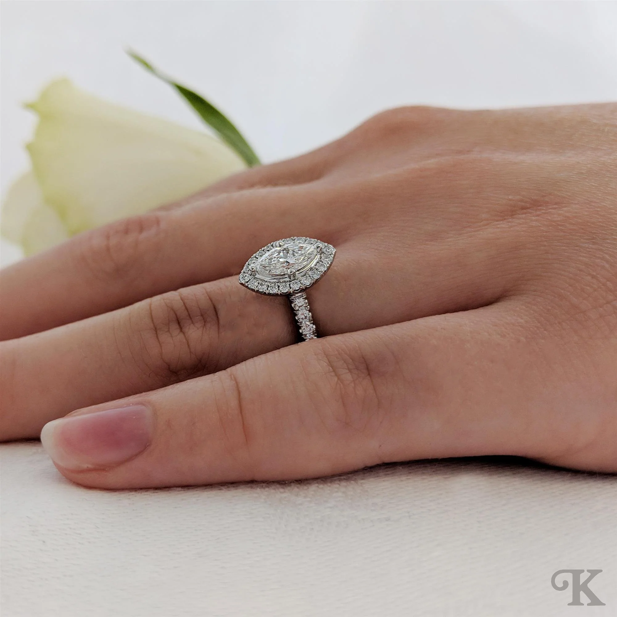 Skye Marquise Halo - Image 2