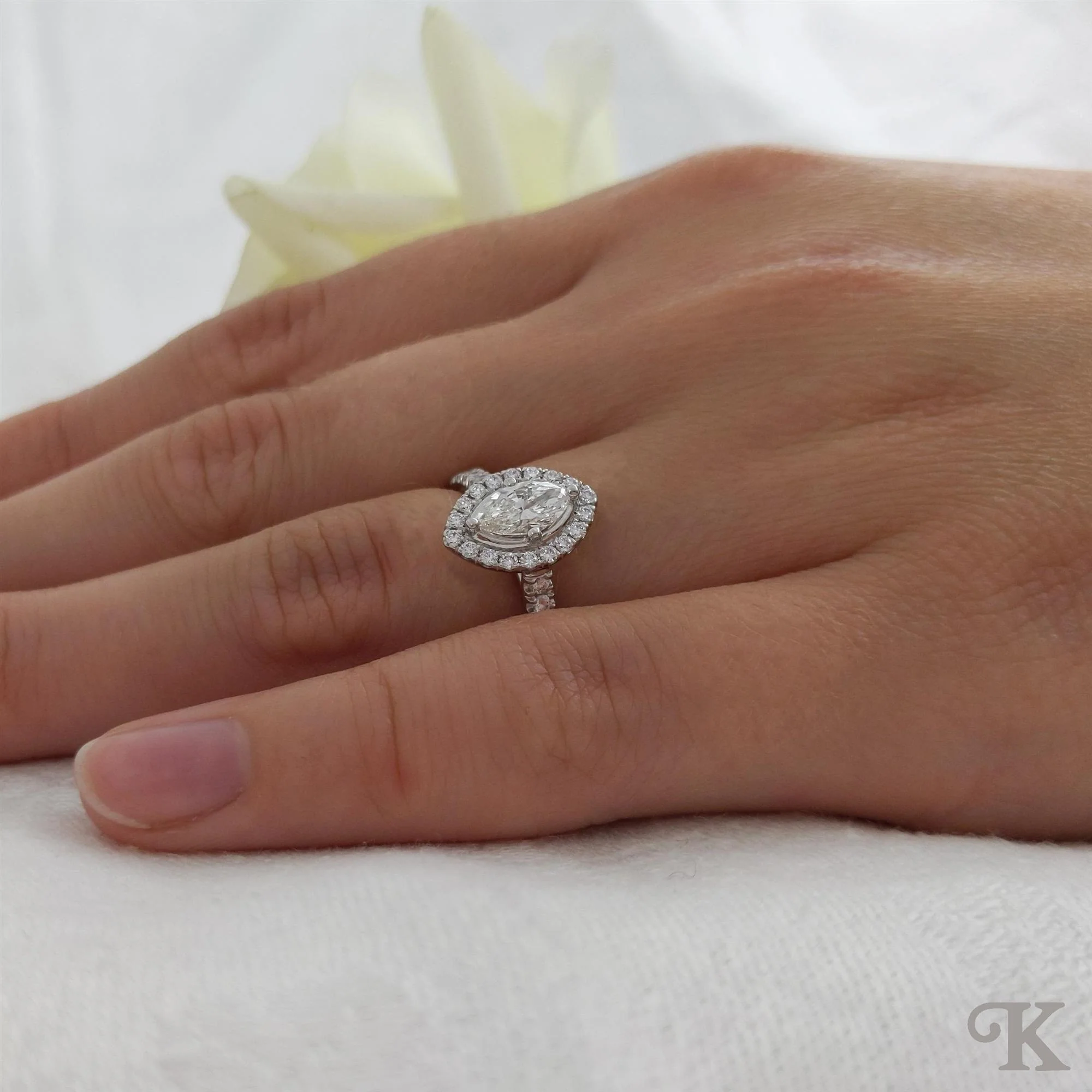 Skye Marquise Halo - Image 2