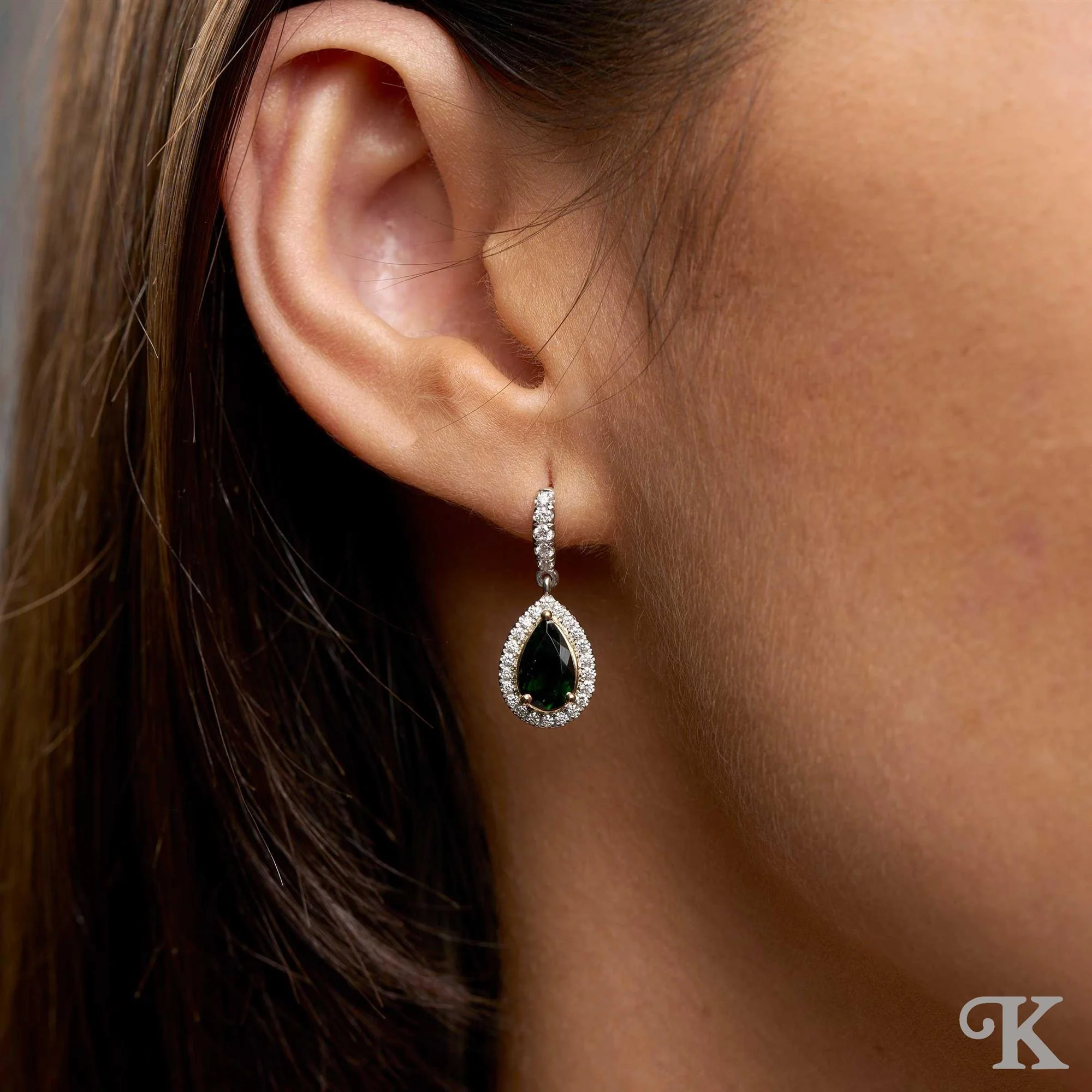 Skye Pear Earrings - Image 2