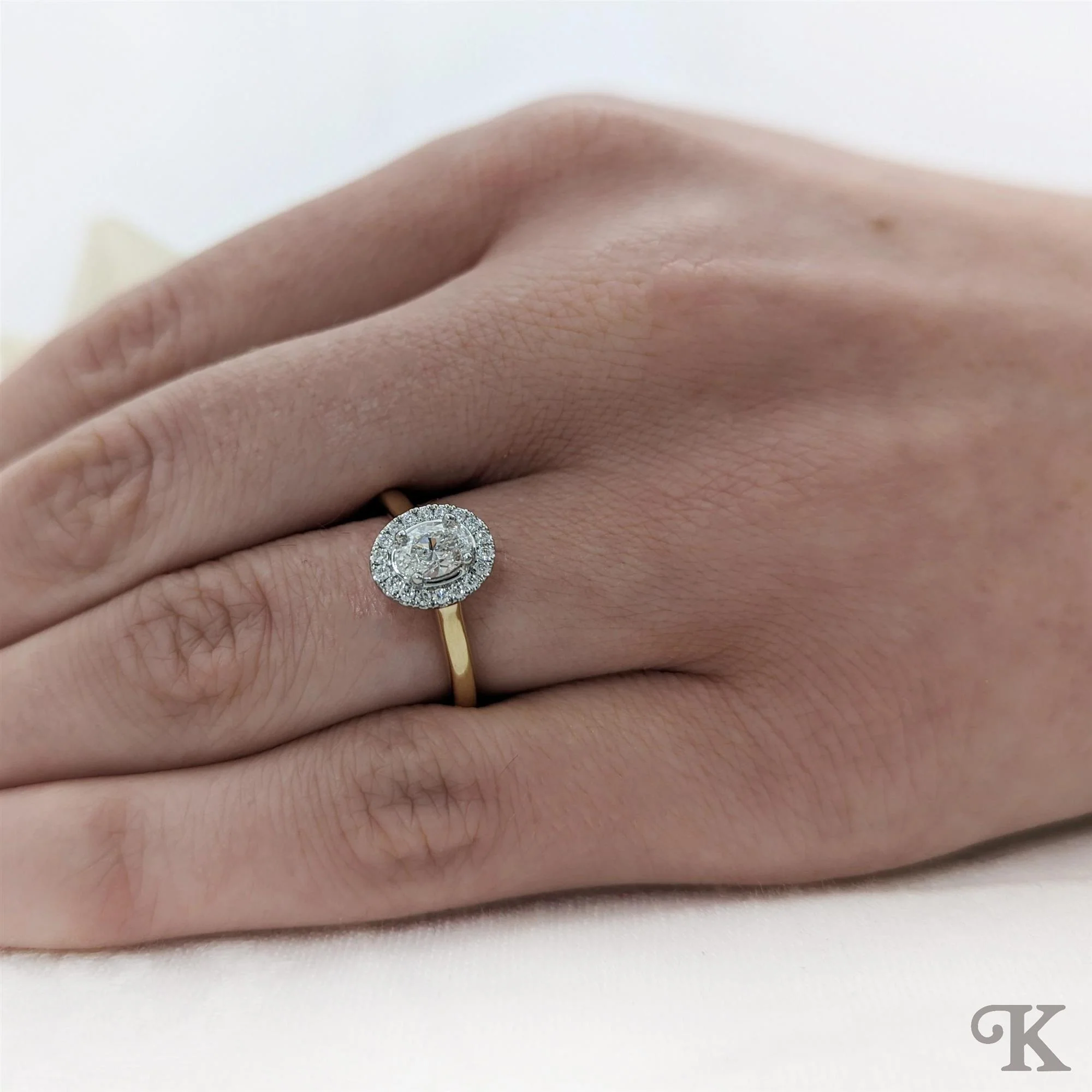 Skye Pure Oval Halo - Image 2