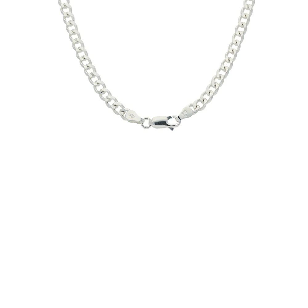 Sterling Silver 50cm Flat Curb Chain 7mm - Image 2