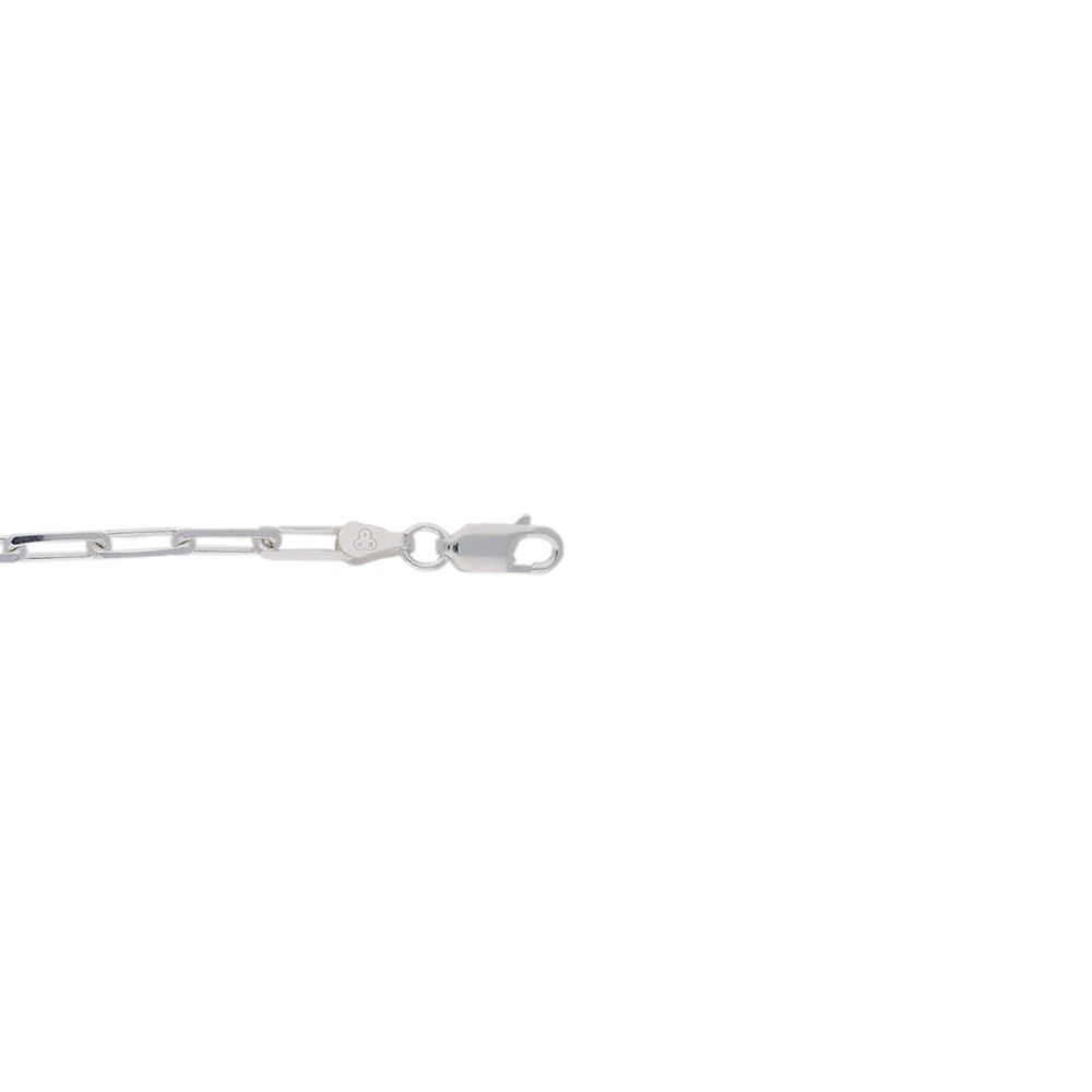 Sterling Silver Children's Paperchain Cross Charm Bracelet - Image 3