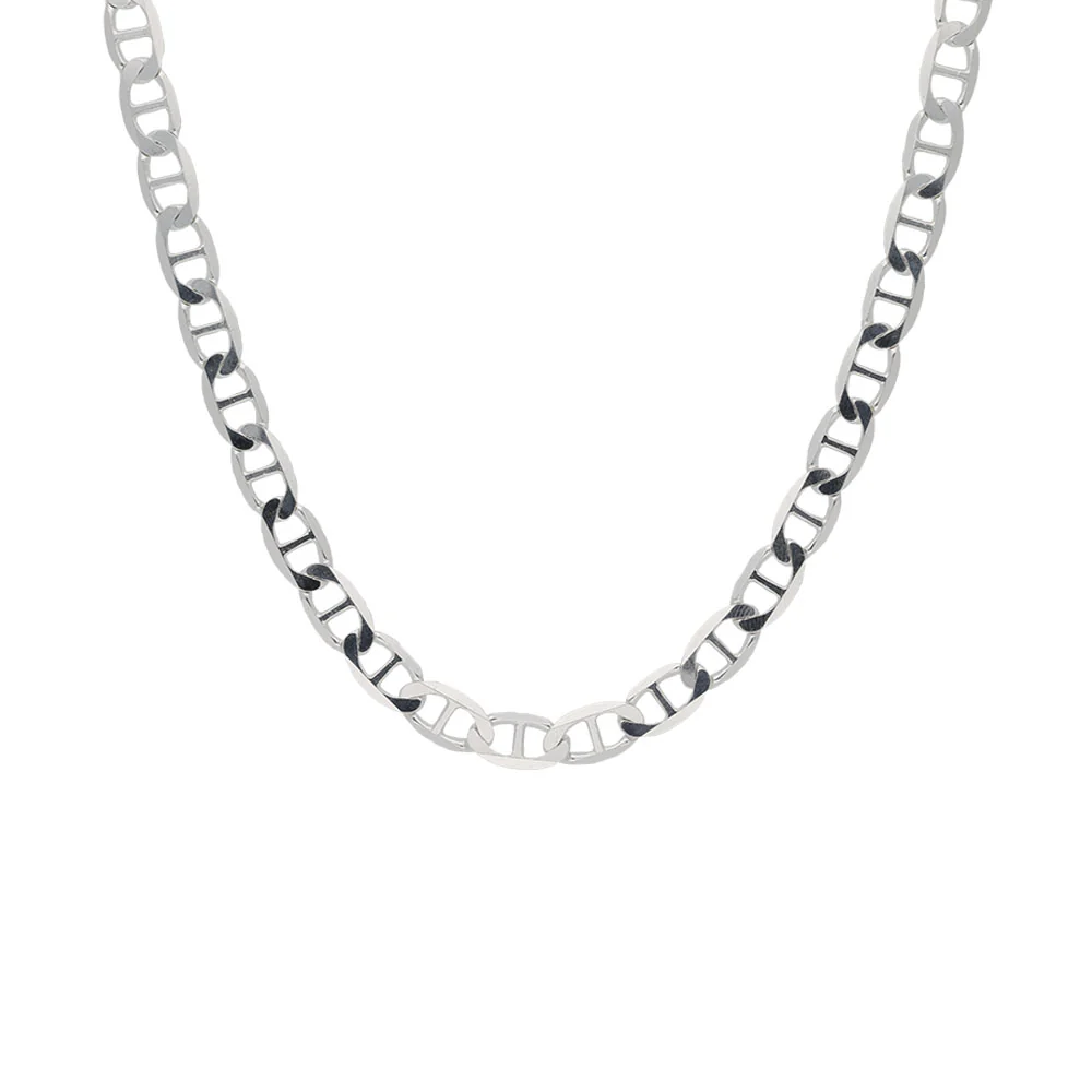 Sterling Silver Diamond Cut Rambo Men's 20" Chain - Image 3
