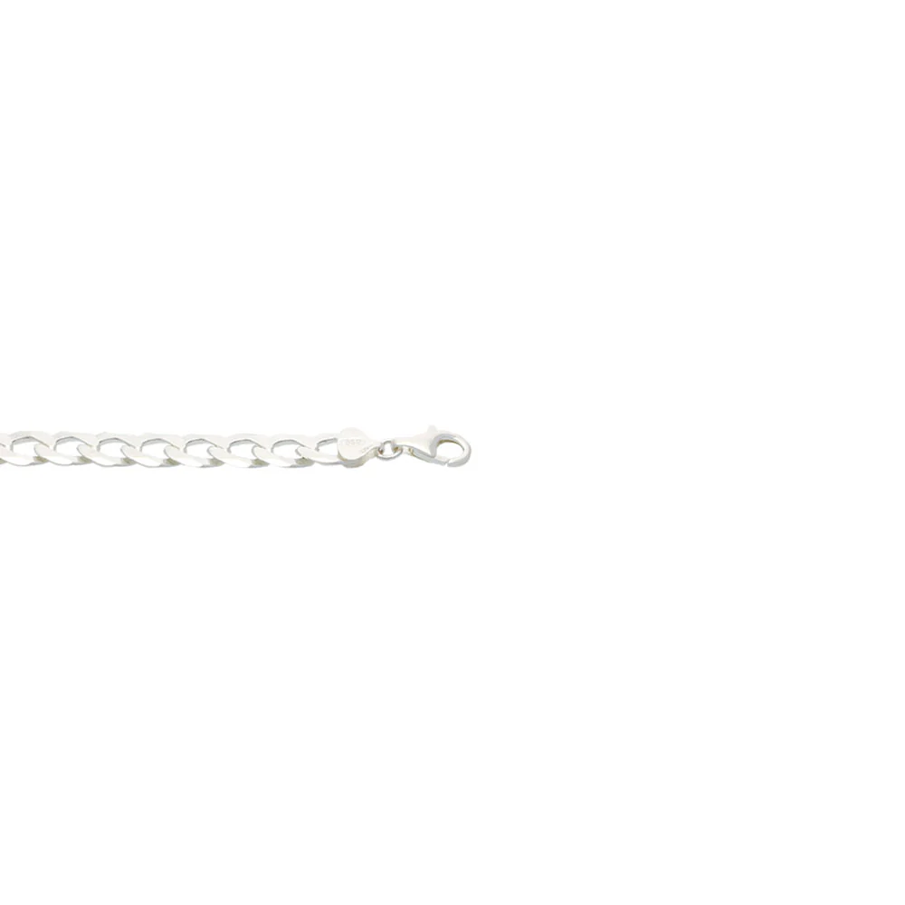 Sterling Silver Heavy Pattern Flat Bracelet - Image 2