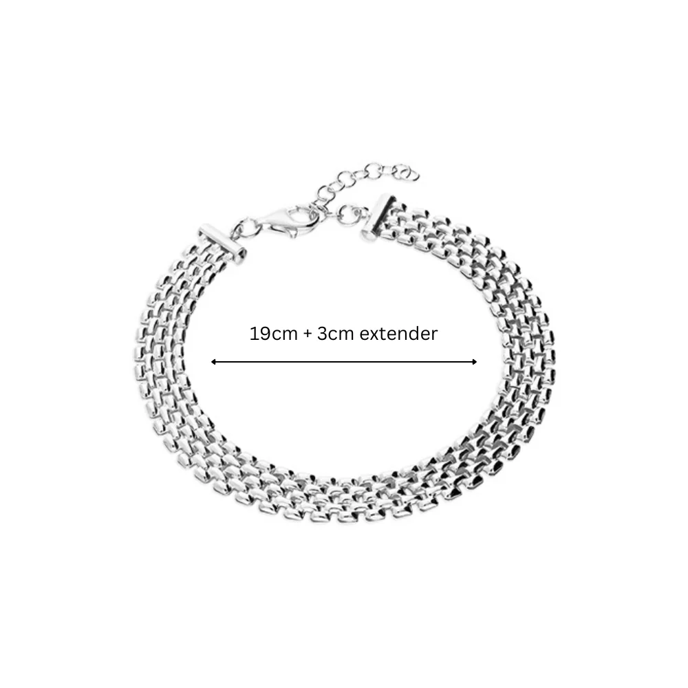 Sterling Silver Mesh Bracelet - Image 2
