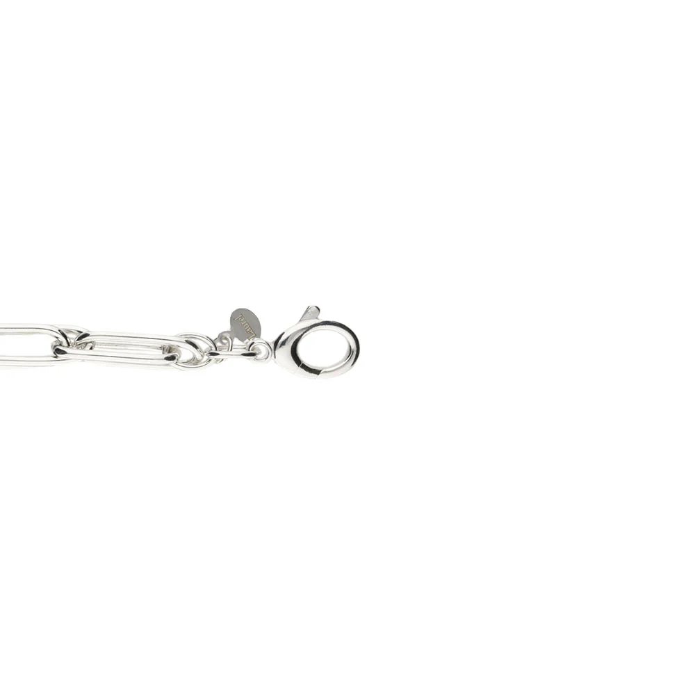 Sterling Silver Narrow Oval Link Bracelet - Image 2