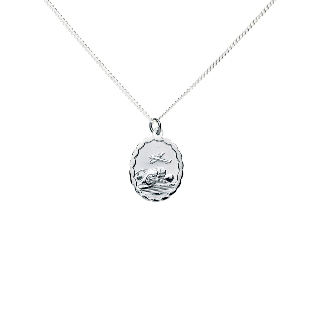 Sterling Silver Reversible St. Christopher Medal Pendant - Image 3