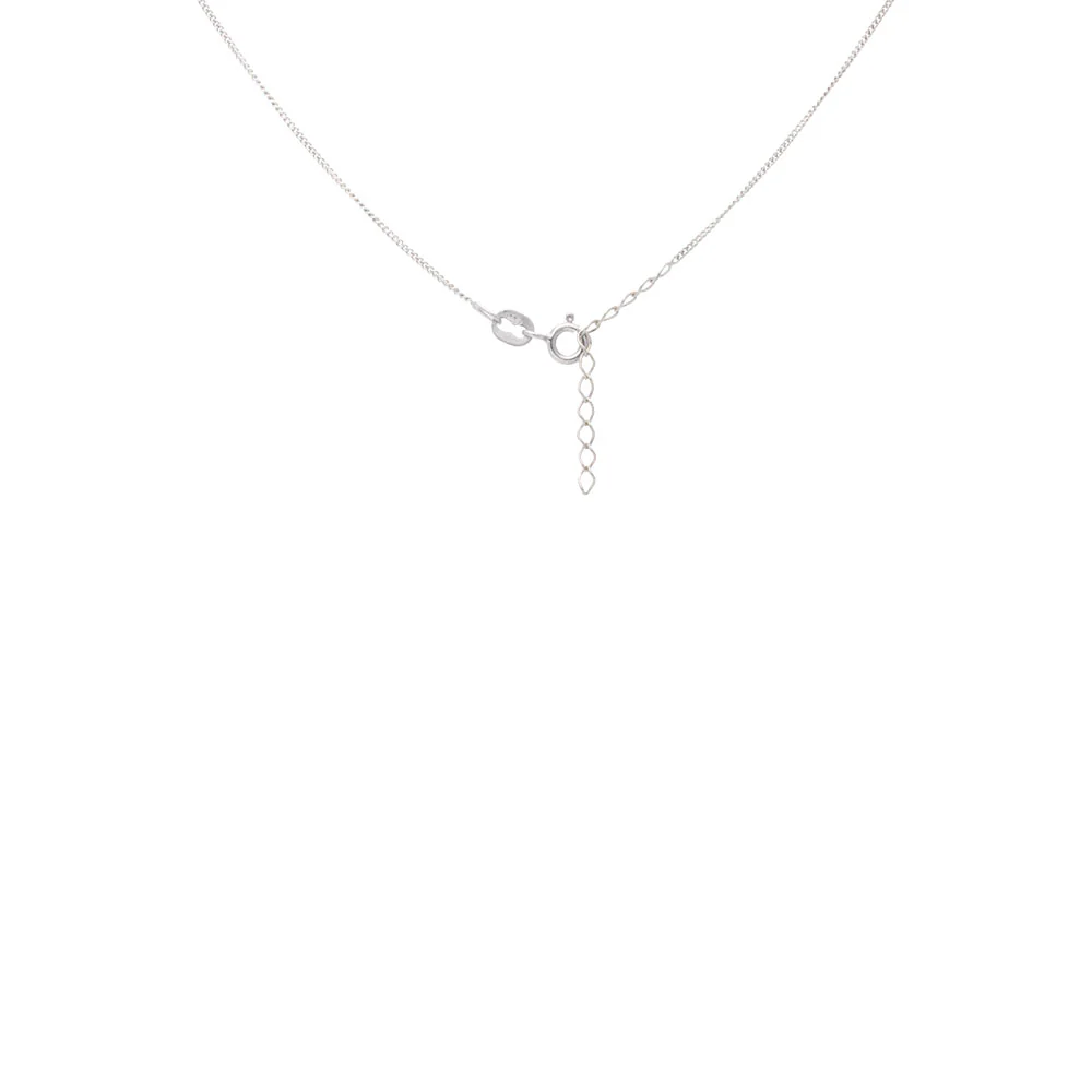 Sterling Silver Small Solitaire CZ Pendant - Image 2