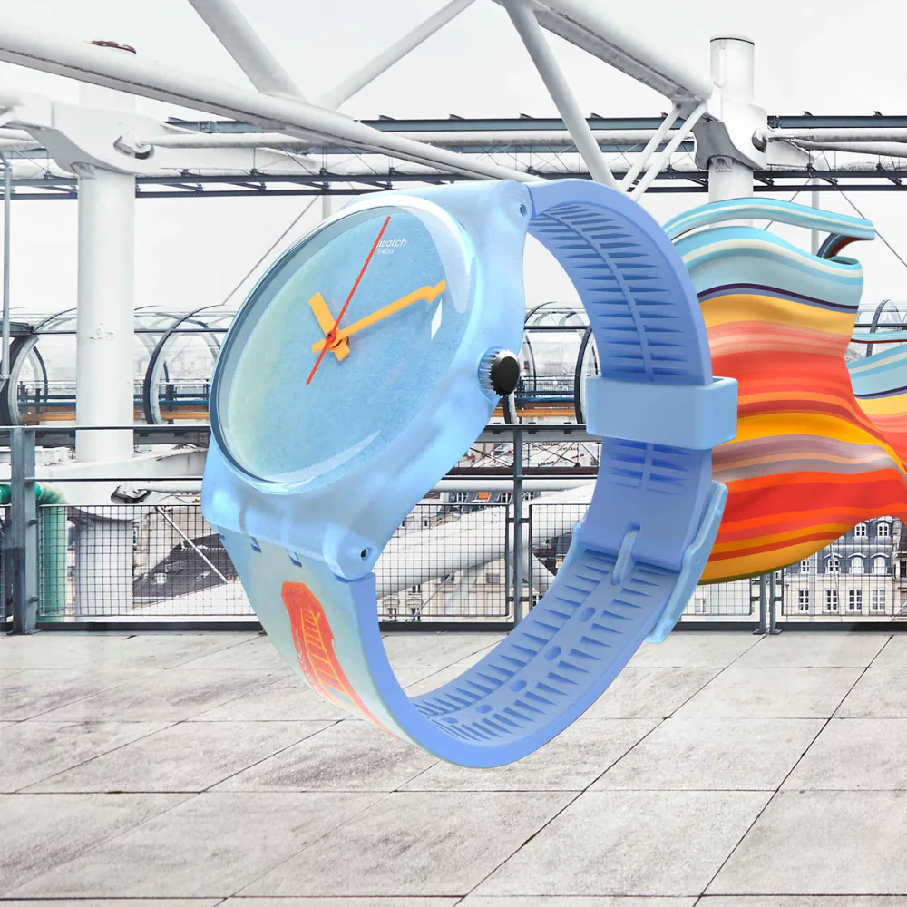 Swatch Eiffel Tower, By Robert Delaunay 34mm Watch - Image 3