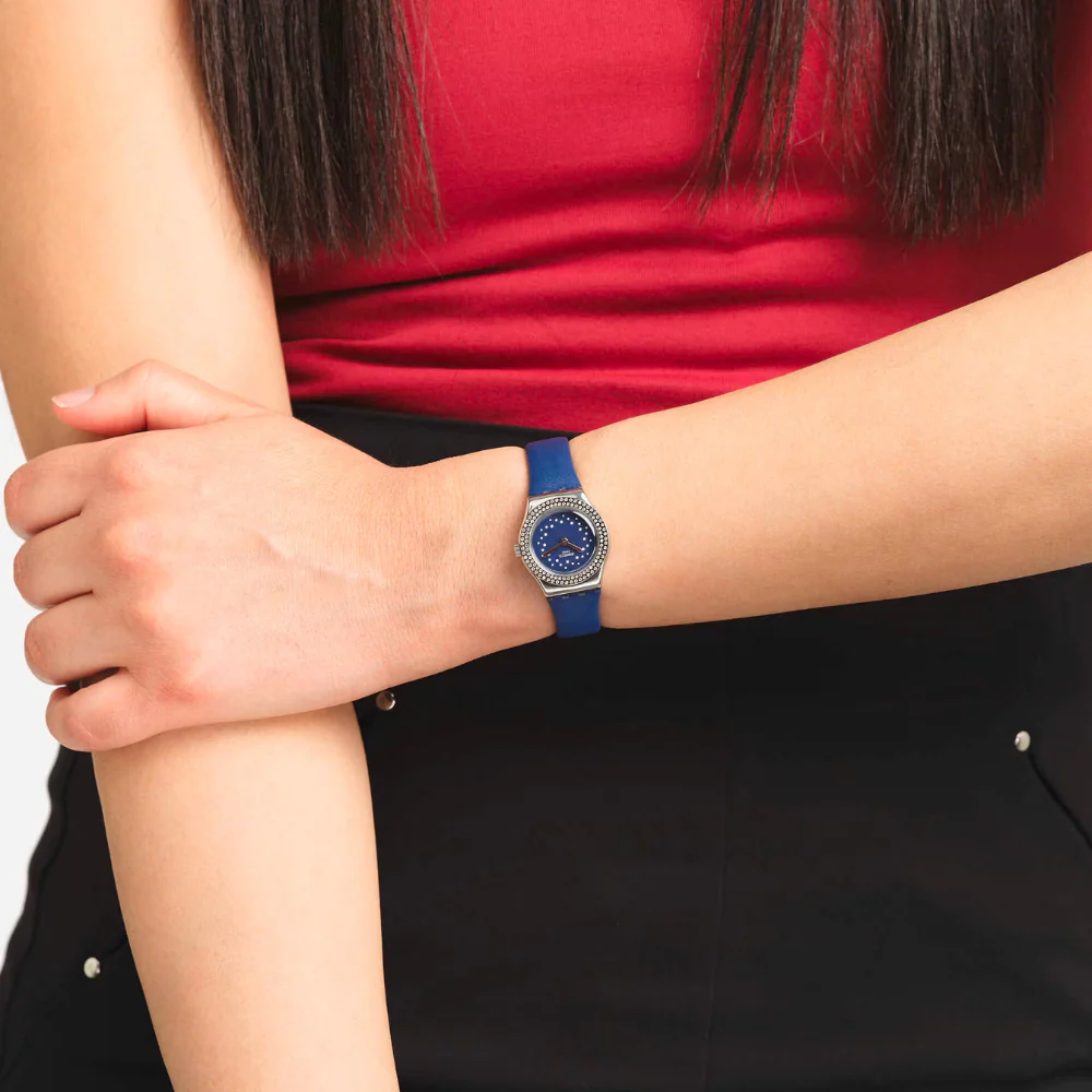 Swatch Elegantina Blue 25mm Watch - Image 3