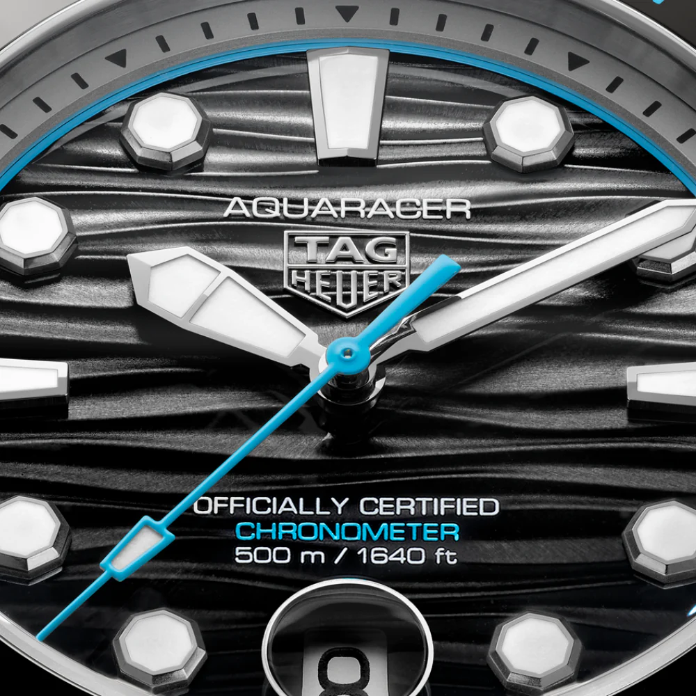 TAG Heuer Aquaracer Pro 500 Date Black & Blue Watch - Image 3