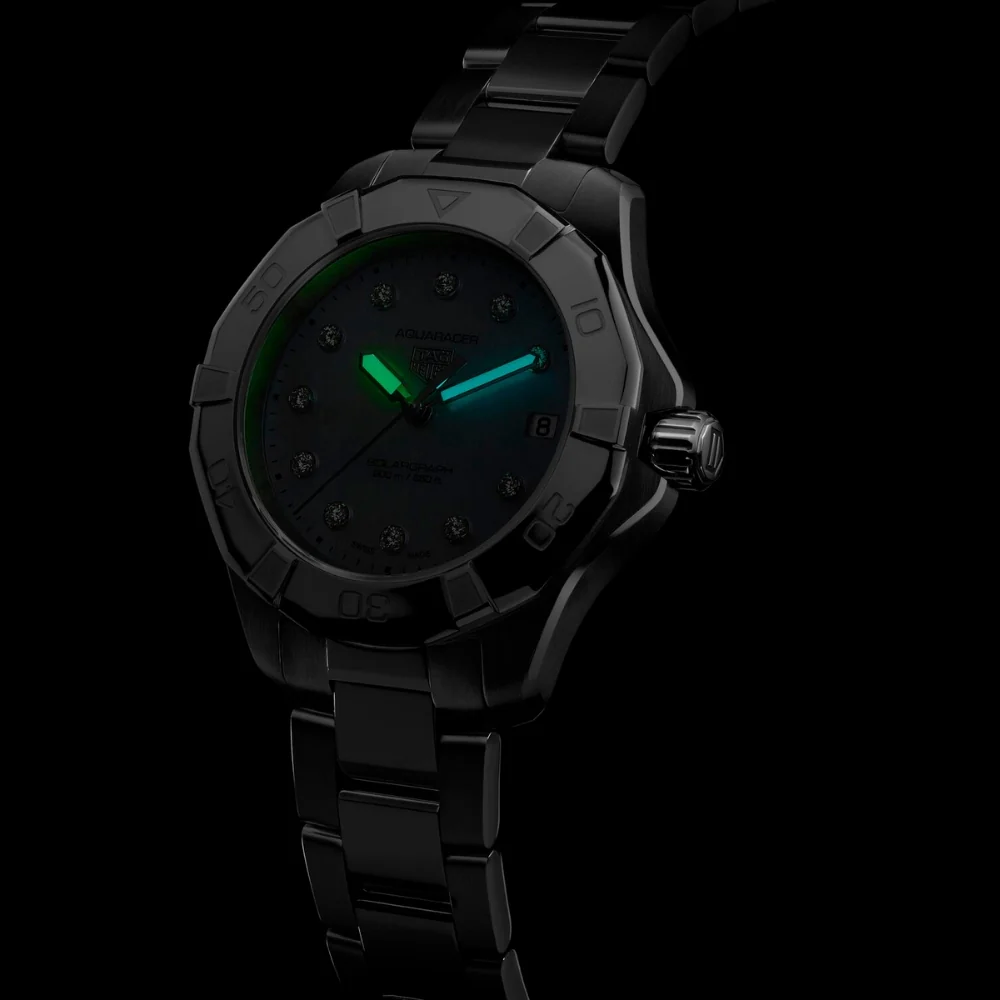 TAG Heuer Aquaracer Professional 200 Solargraph 34mm Watch - Image 3