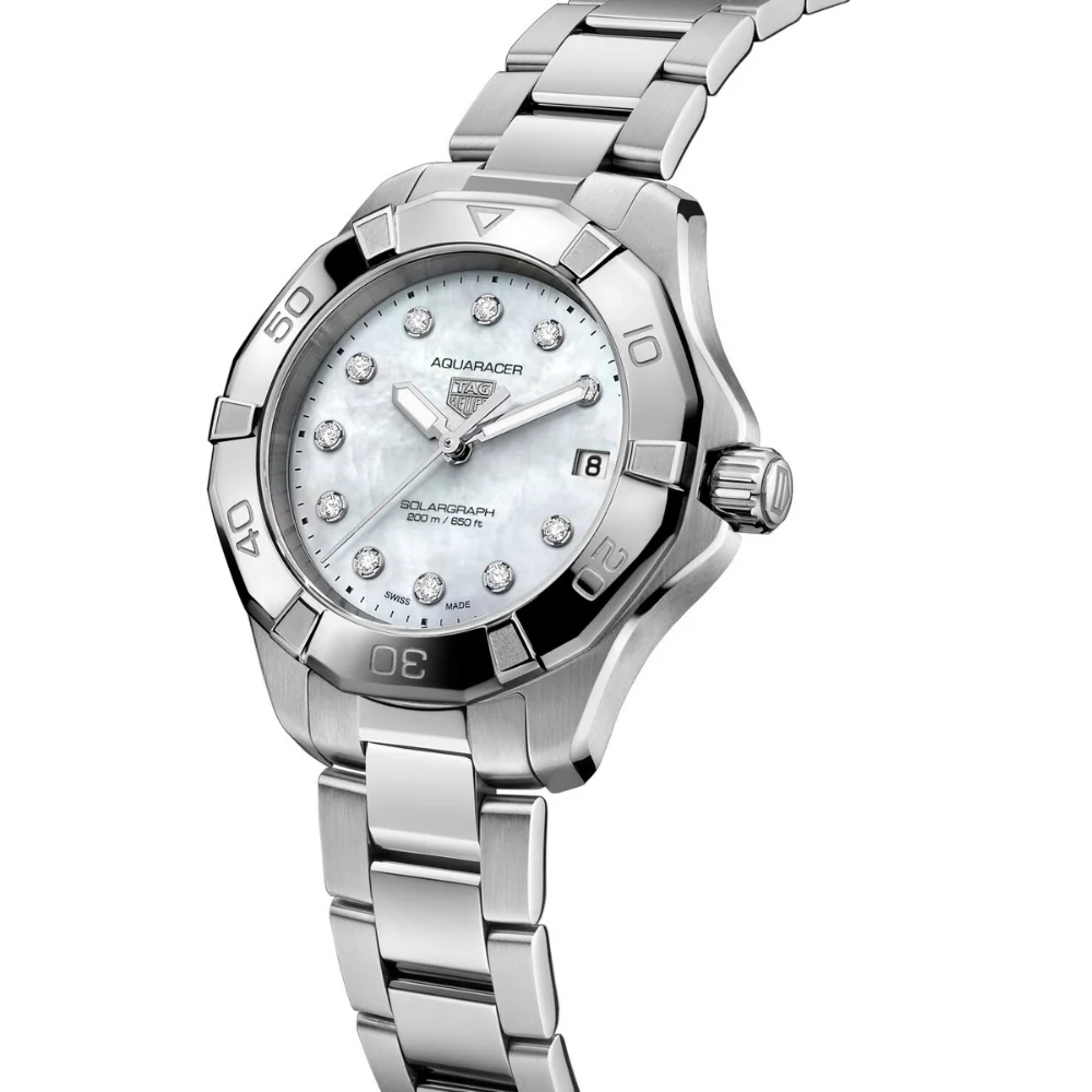 TAG Heuer Aquaracer Professional 200 Solargraph 34mm Watch - Image 4