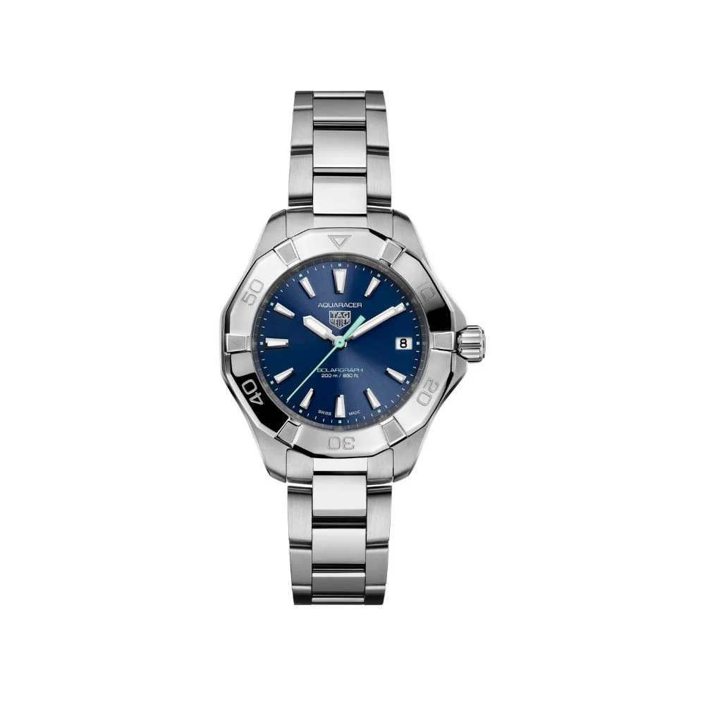 TAG Heuer Aquaracer Professional 200 Solargraph Blue Dial 34mm Watch