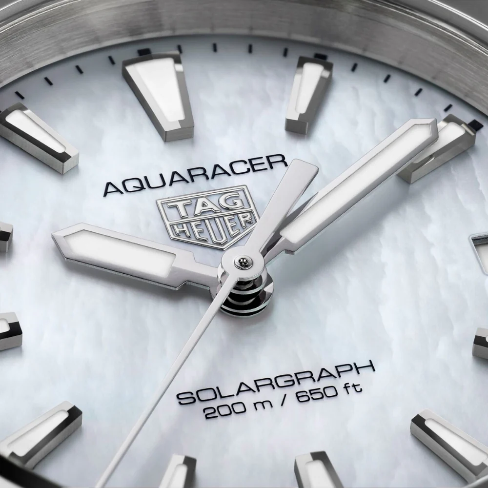 TAG Heuer Aquaracer Professional 200 Solargraph Pearl Dial 34mm Watch - Image 7