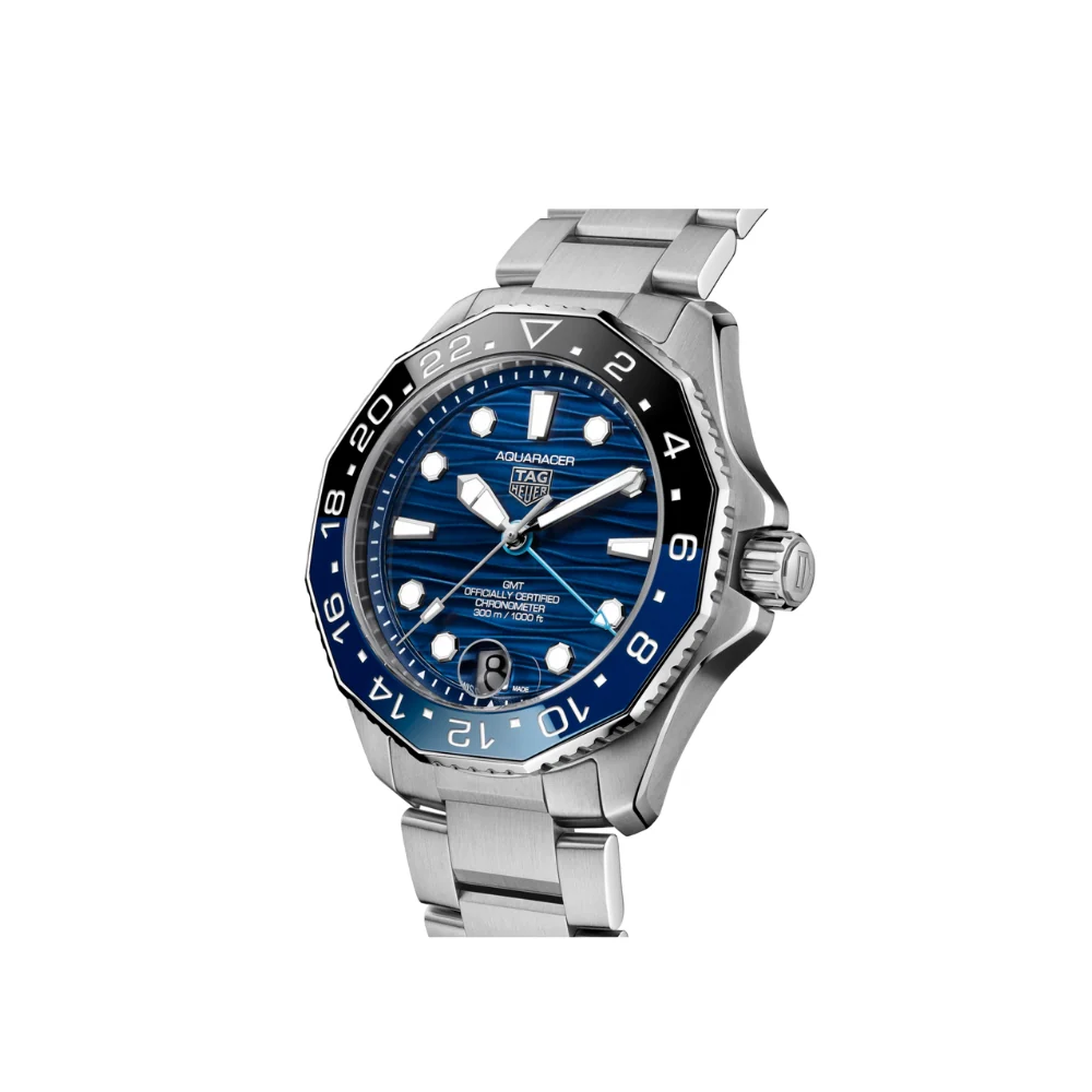 TAG Heuer Aquaracer Professional 300 GMT Blue Dial 42mm Watch - Image 3