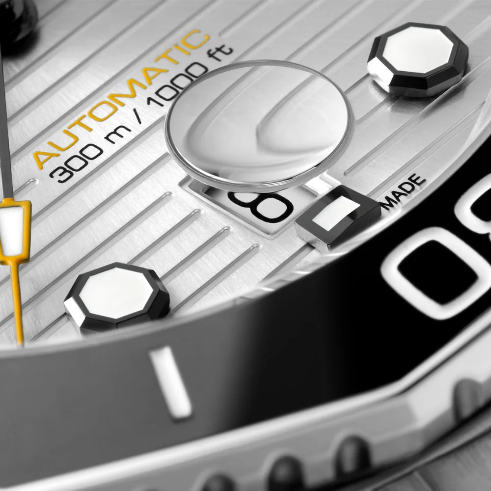 TAG Heuer Aquaracer Professional 300 Silver Dial Watch - Image 4