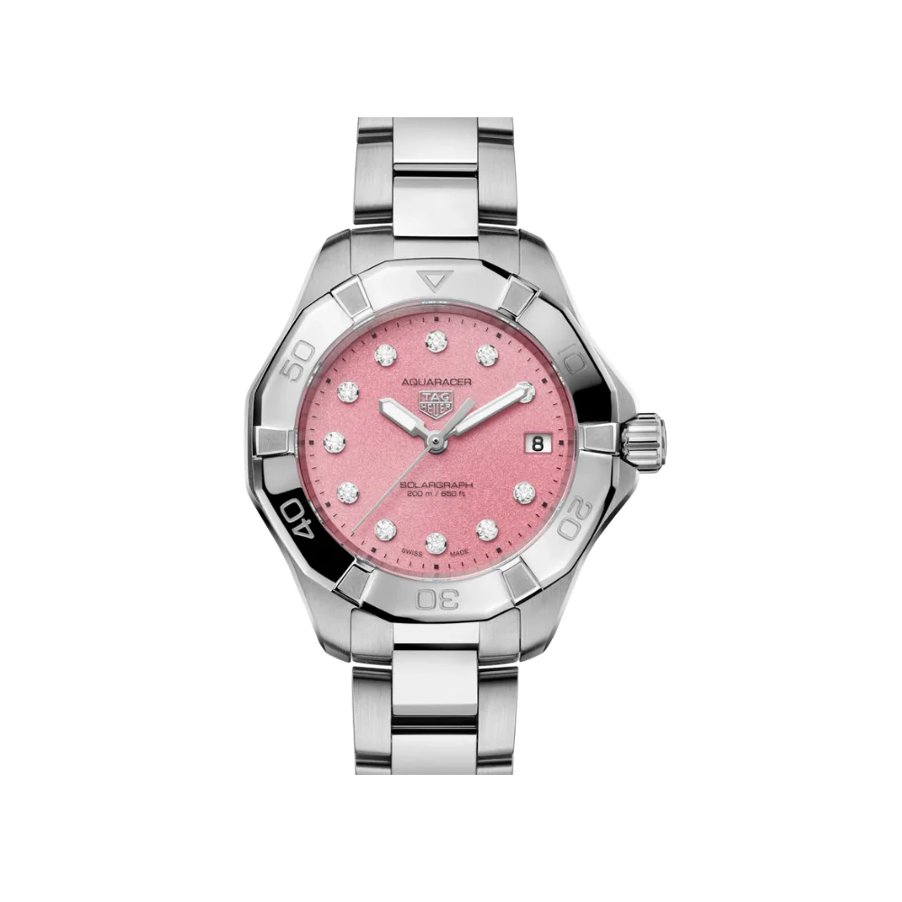 TAG Heuer Aquaracer Professional Pink Dial Solargraph