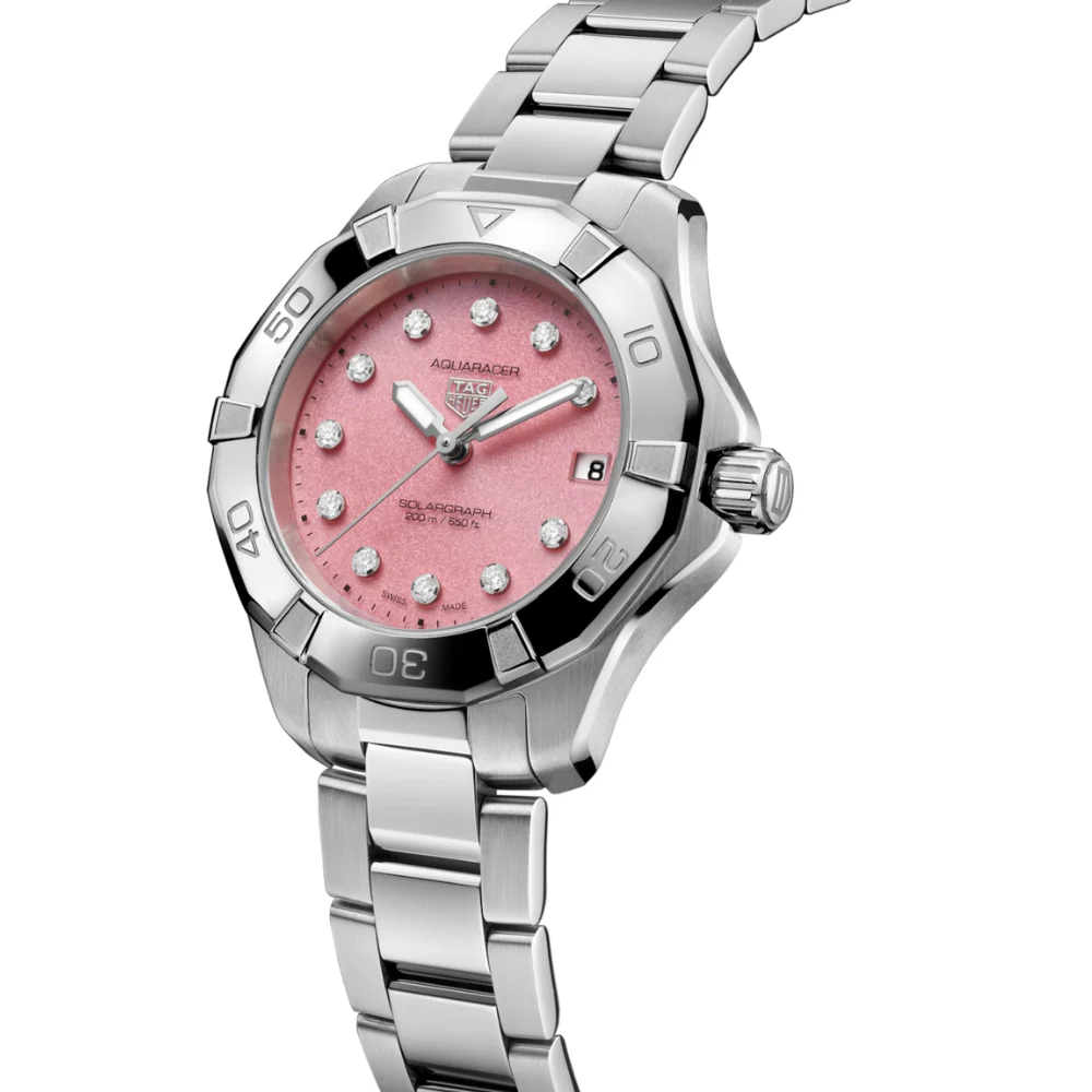 TAG Heuer Aquaracer Professional Pink Dial Solargraph - Image 3
