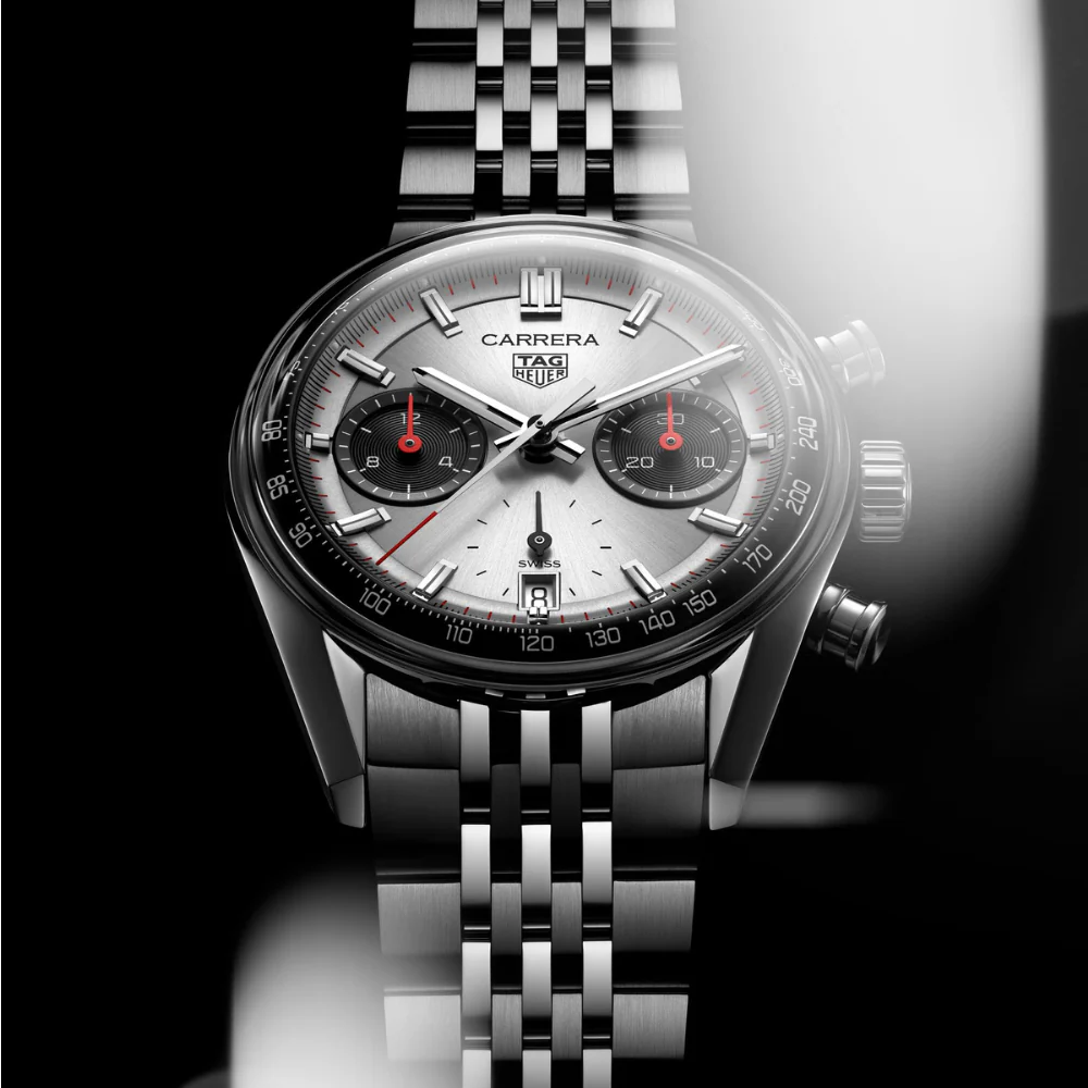 TAG Heuer Carrera Chronograph 39mm White Dial Watch - Image 5