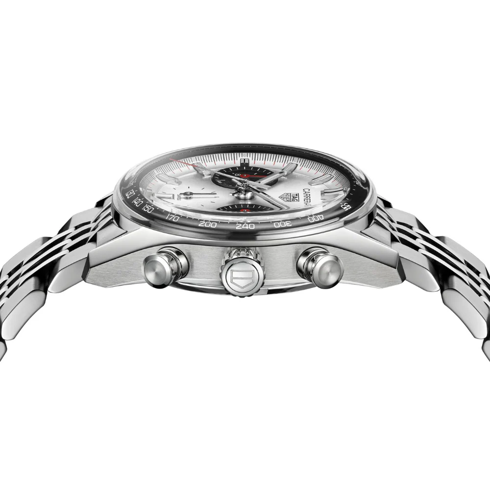 TAG Heuer Carrera Chronograph 39mm White Dial Watch - Image 7