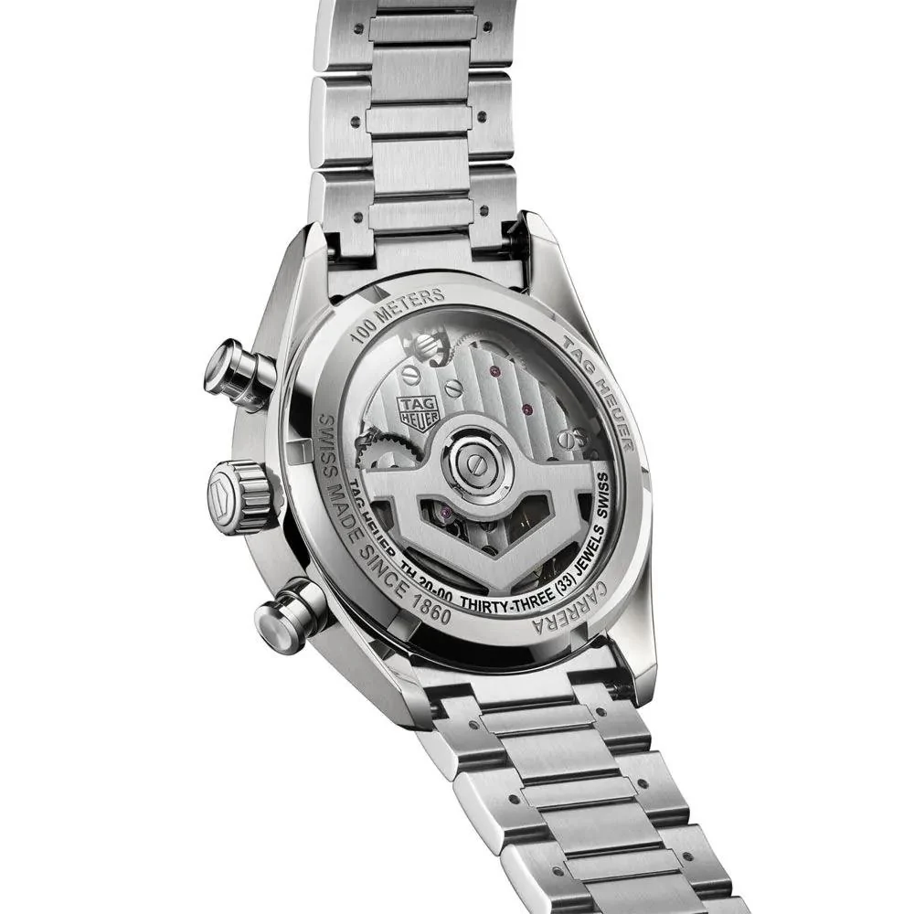 TAG Heuer Carrera Chronograph Silver Dial 39mm Watch - Image 2