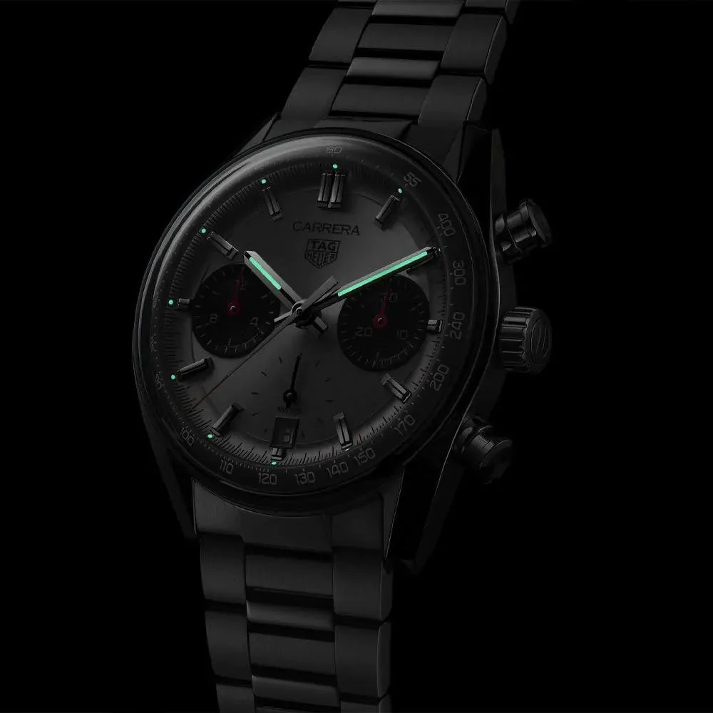 TAG Heuer Carrera Chronograph Silver Dial 39mm Watch - Image 3