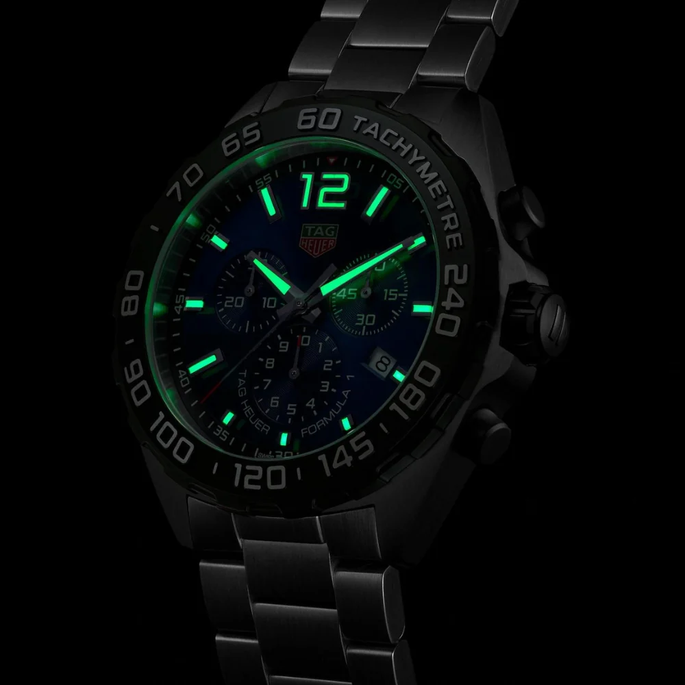 TAG Heuer Formula 1 Chronograph Blue Dial 43mm Watch - Image 4