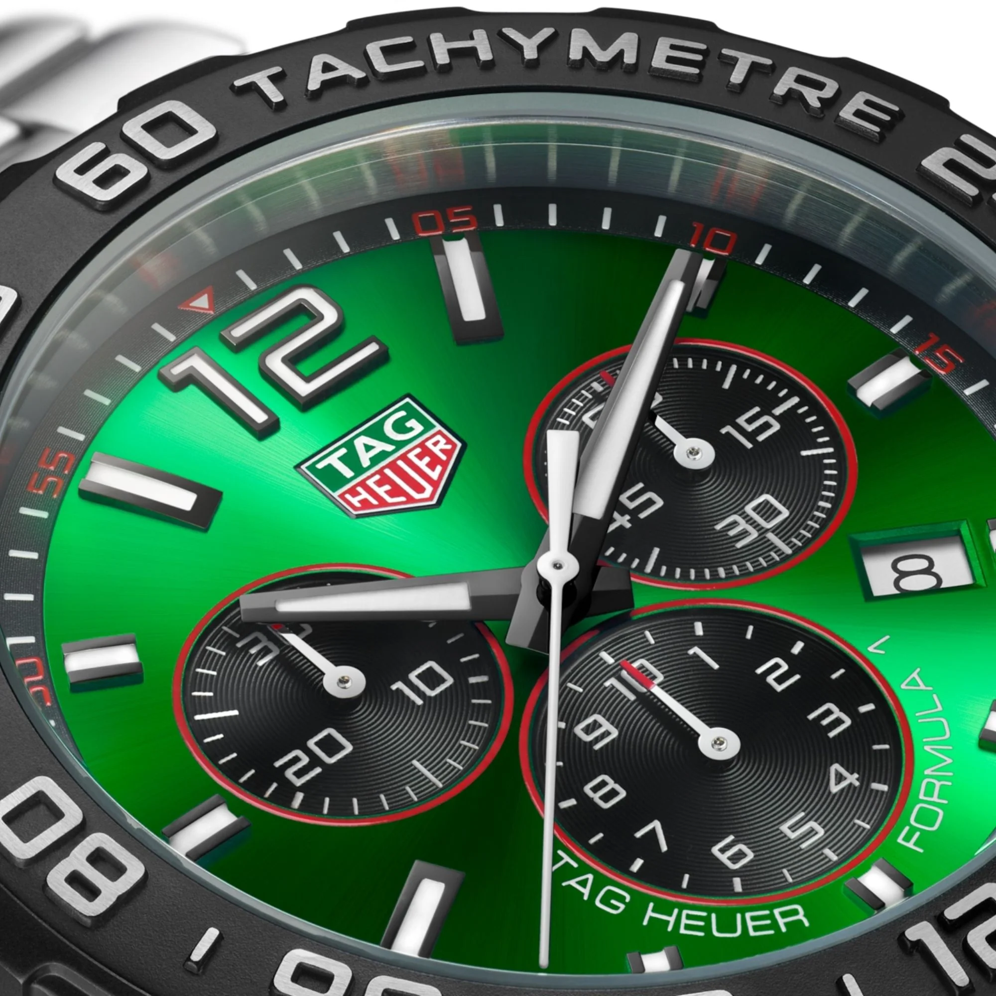 TAG Heuer Formula 1 Chronograph Green Bracelet Watch - Image 5