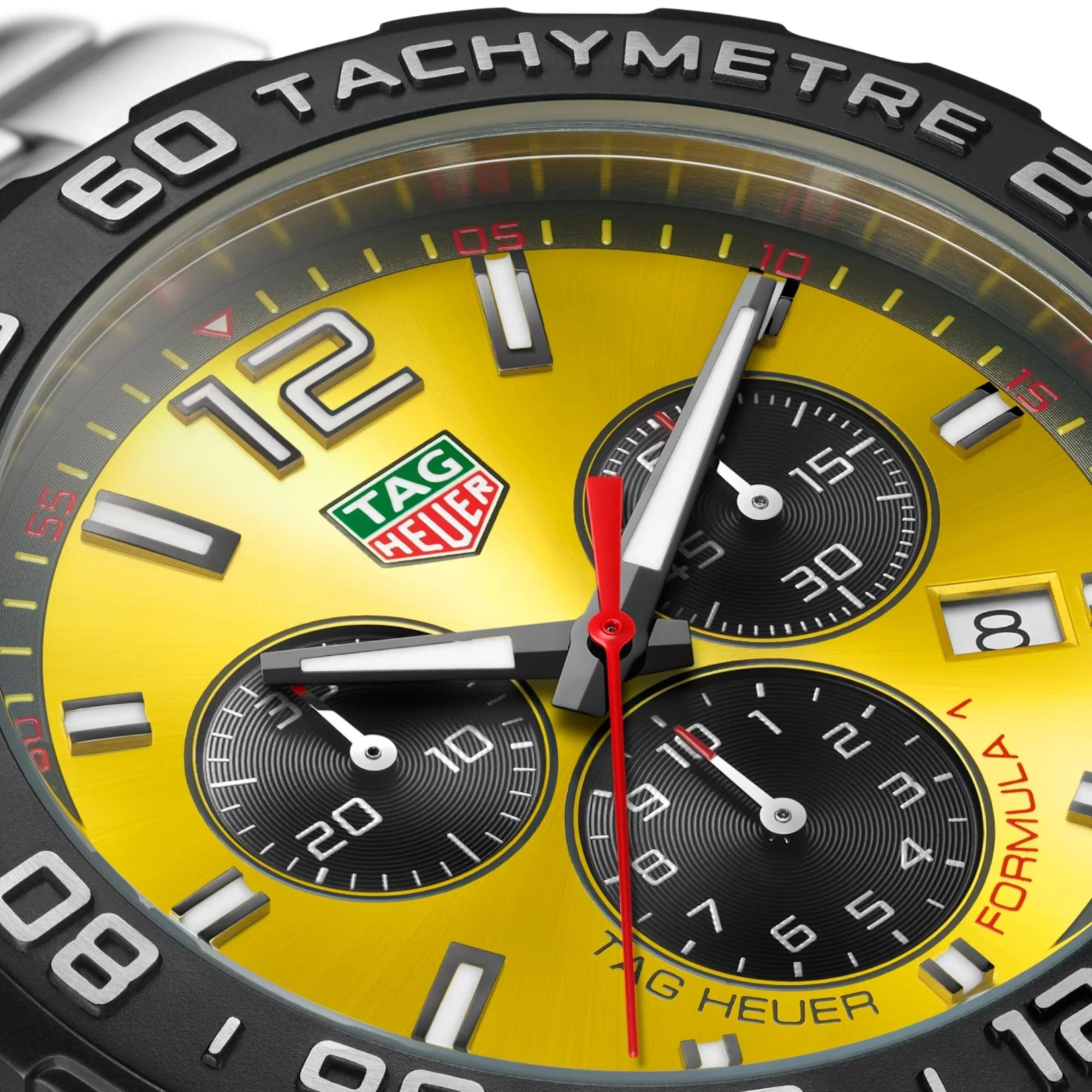 TAG Heuer Formula 1 Chronograph Yellow Bracelet Watch - Image 5