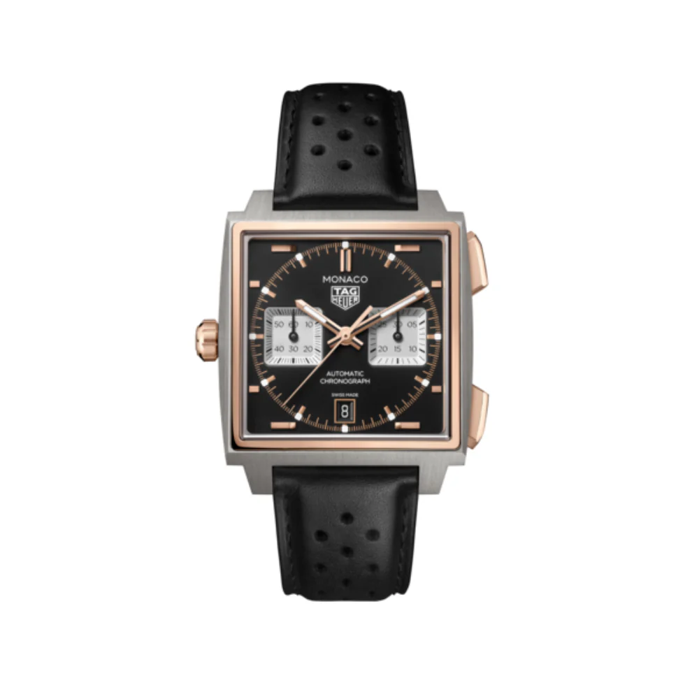 TAG Heuer Monaco Chronograph 39mm Black Dial Watch