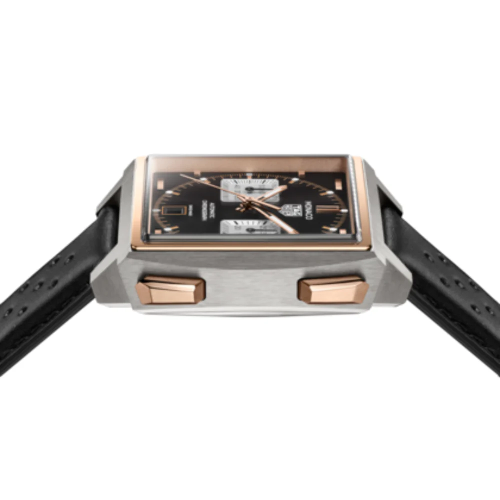 TAG Heuer Monaco Chronograph 39mm Black Dial Watch - Image 6