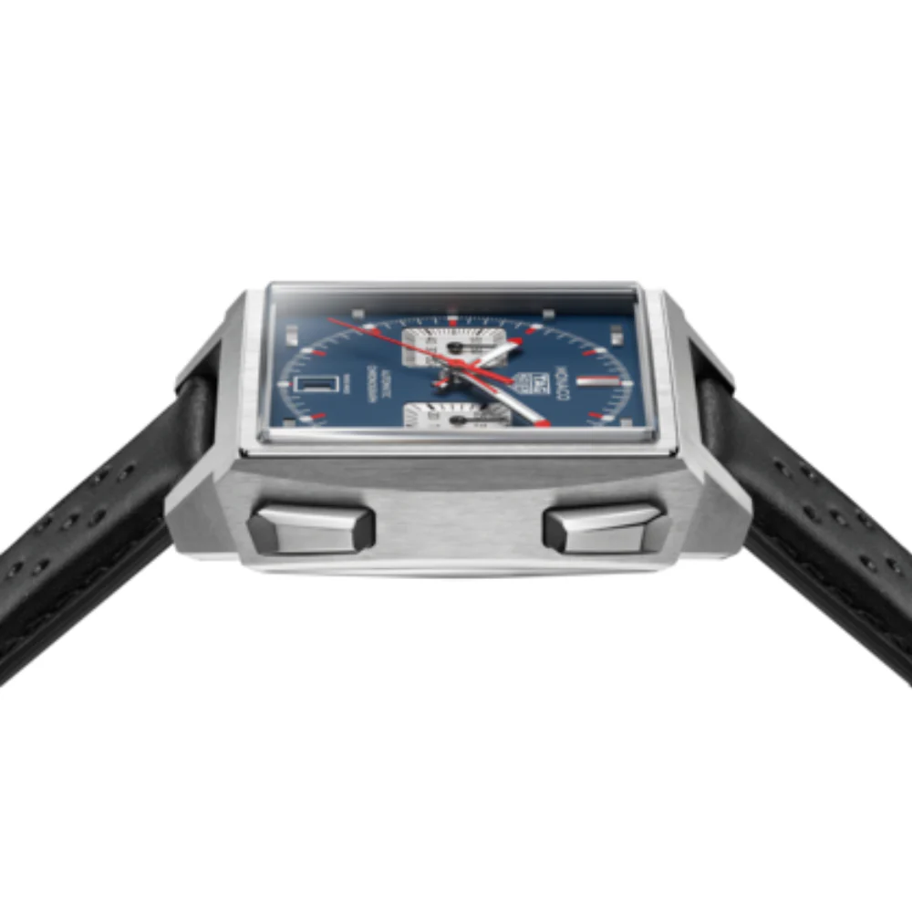 TAG Heuer Monaco Chronograph 39mm Blue Dial Watch - Image 6
