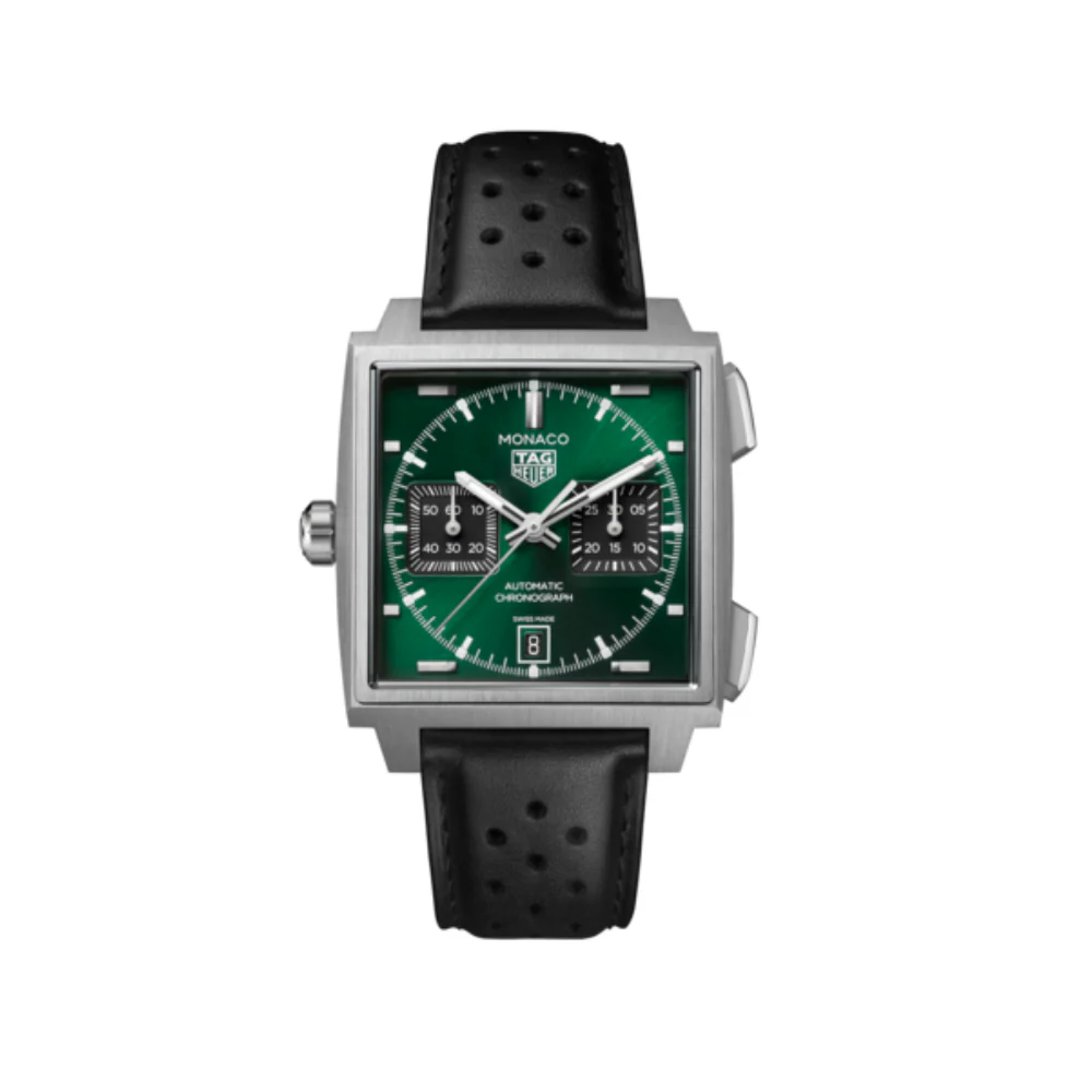 TAG Heuer Monaco Chronograph 39mm Green Dial Watch