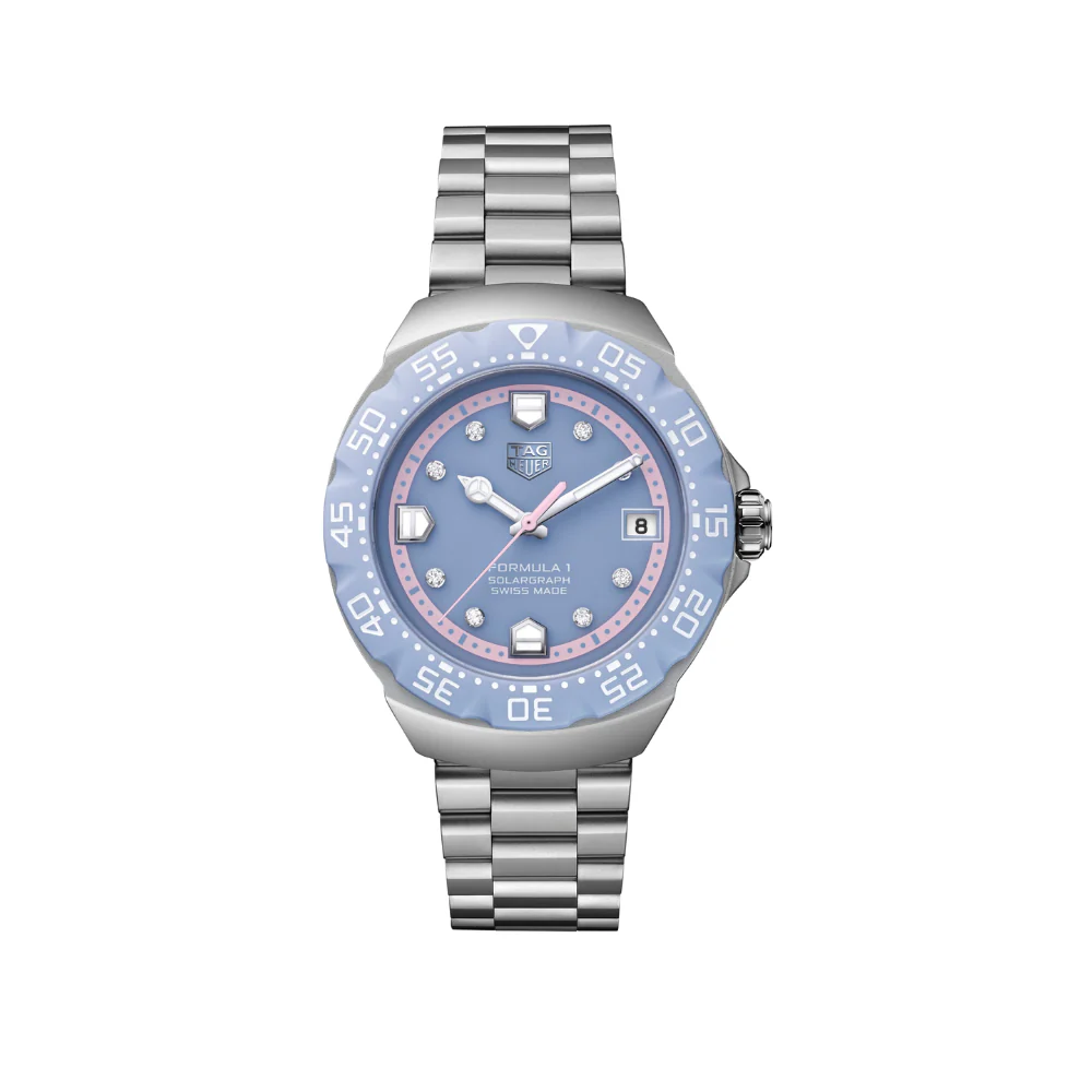 TAG Heuer Pastel Blue Formula 1 Solograph 38mm
