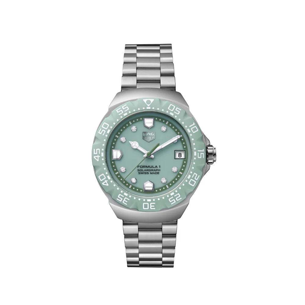 TAG Heuer Pastel Green Formula 1 Solograph 38mm