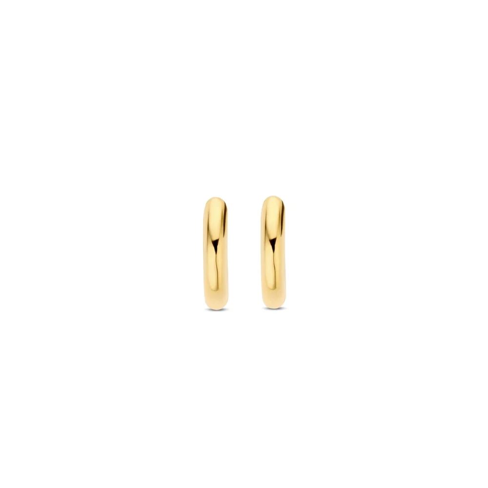 Ti Sento Gold Plated Huggie Hoop Earrings - Image 3