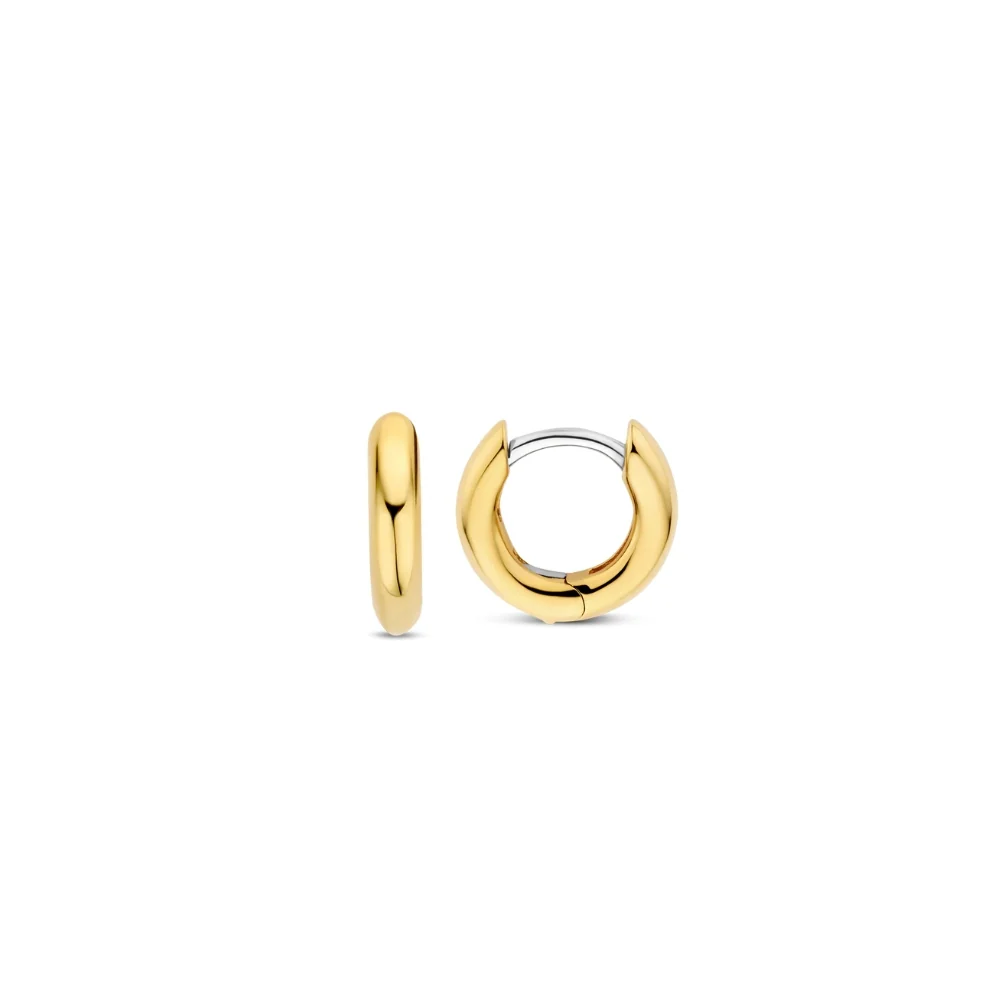 Ti Sento Gold Plated Mini Huggie Hoop Earrings - Image 3