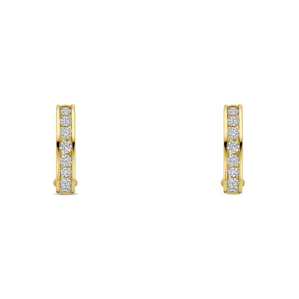Ti Sento Gold-Plated Silver Hoop Earrings