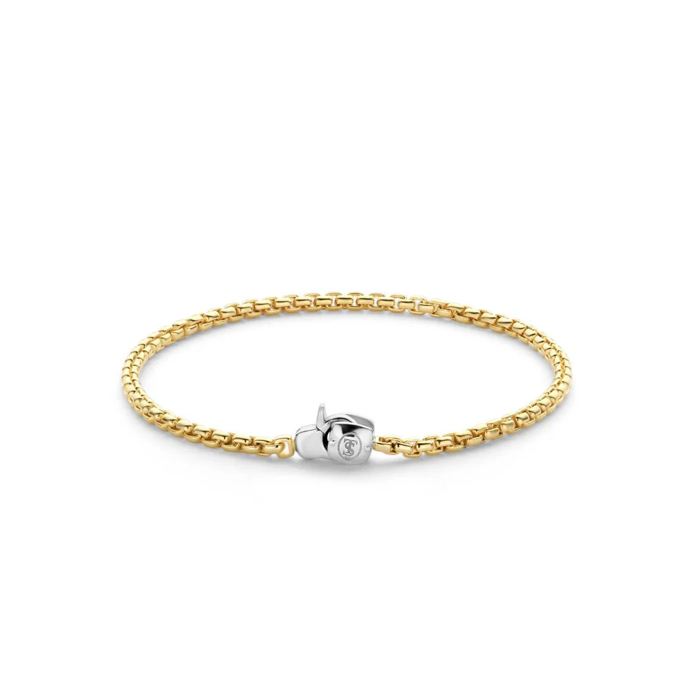 Ti Sento Milano Fine Chain Gold Plated Bracelet