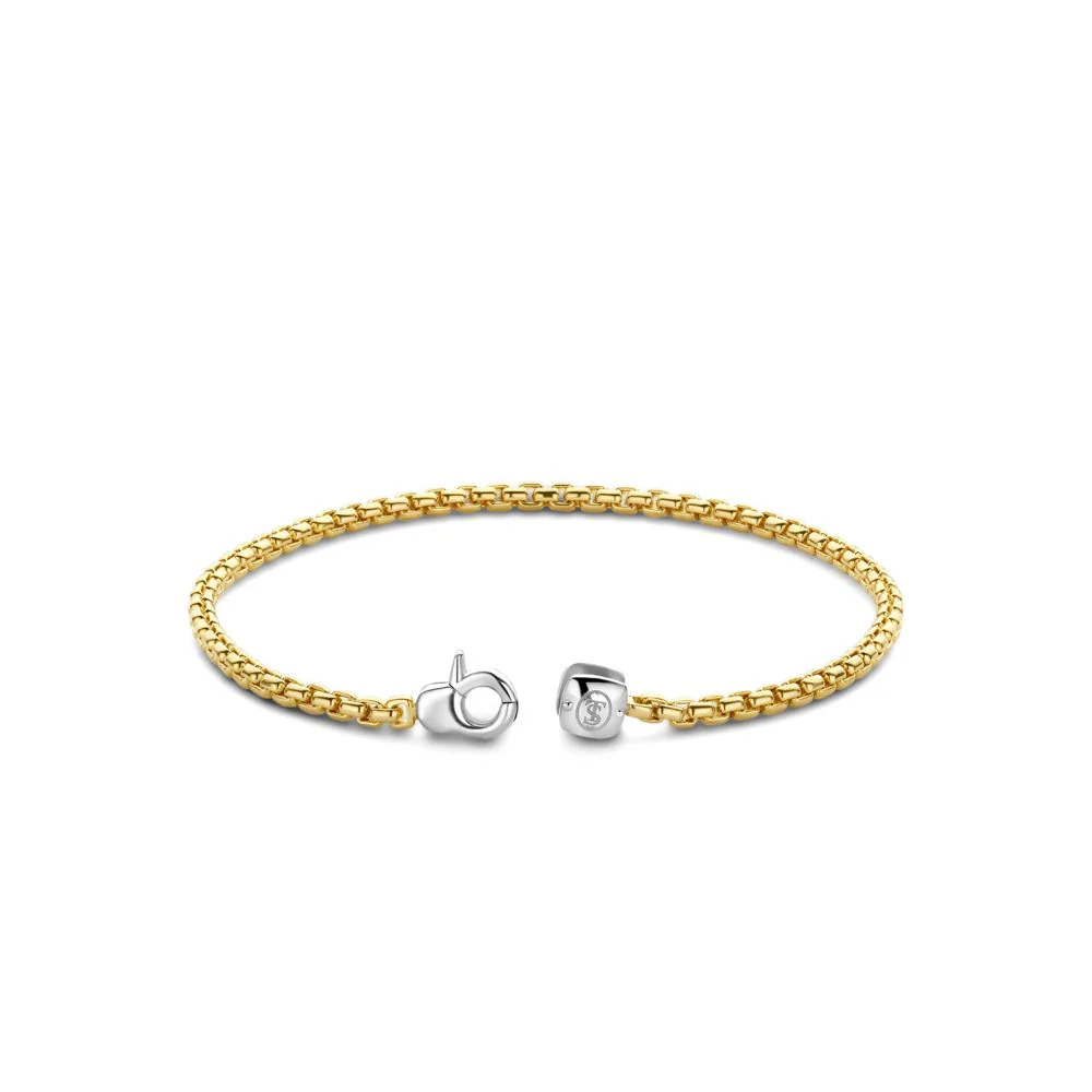 Ti Sento Milano Fine Chain Gold Plated Bracelet - Image 2