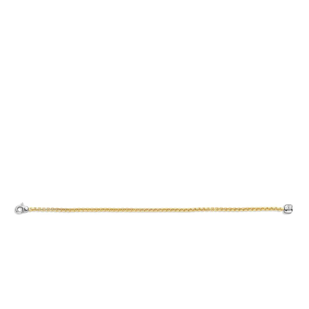 Ti Sento Milano Fine Chain Gold Plated Bracelet - Image 3