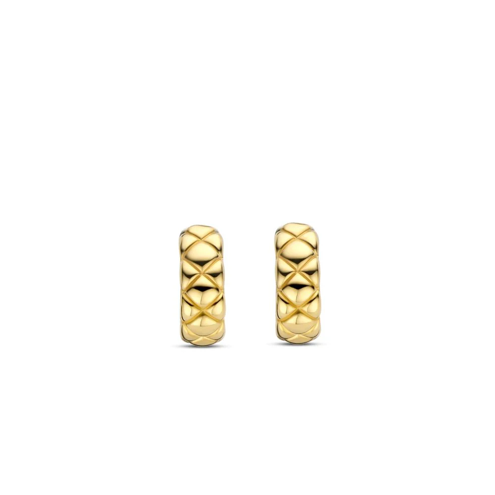 Ti Sento Milano Gold Plated Hoop Earrings - Image 2