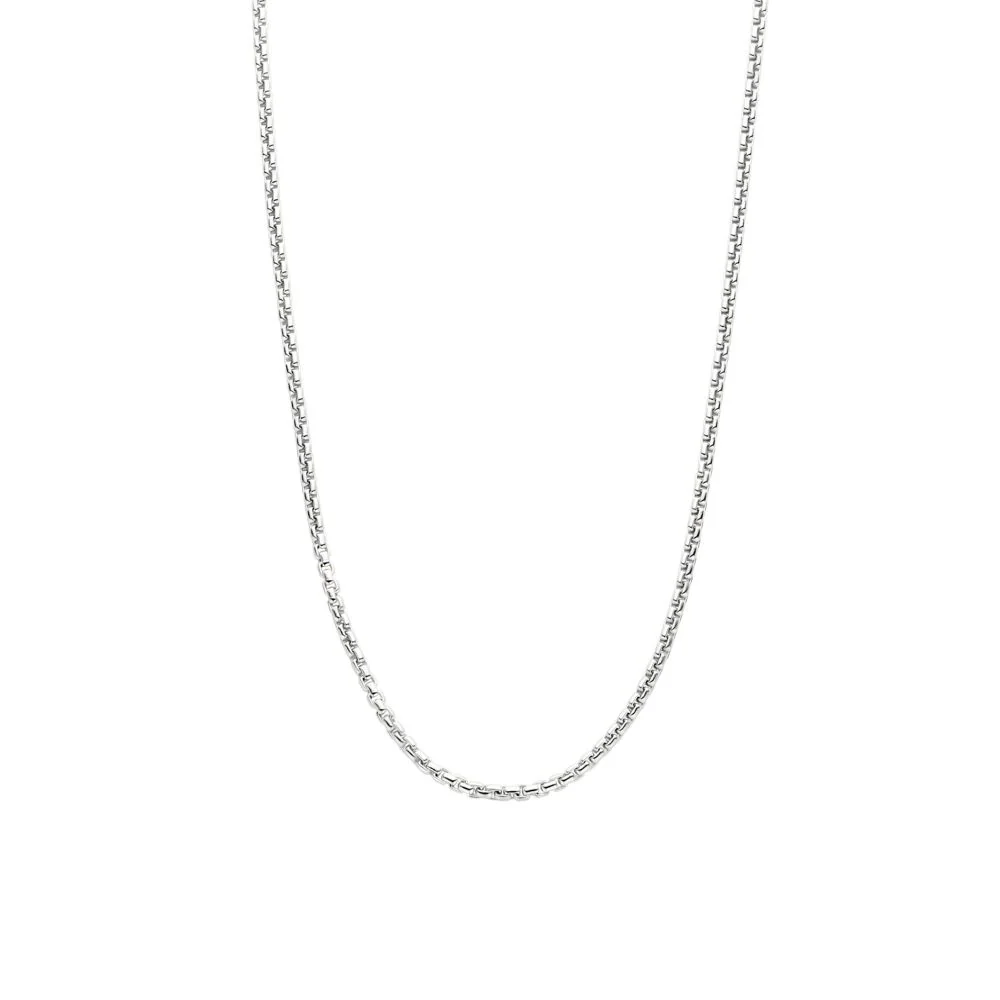 Ti Sento Milano Minimalist Silver Chain Necklace